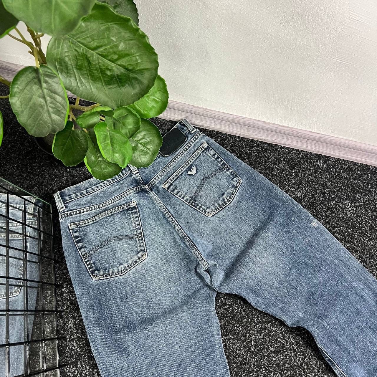 Armani Armani Jeans Denim Vintage Distressed Metal Logo Avany Garde Size US 30 / EU 46 - 2 Thumbnail