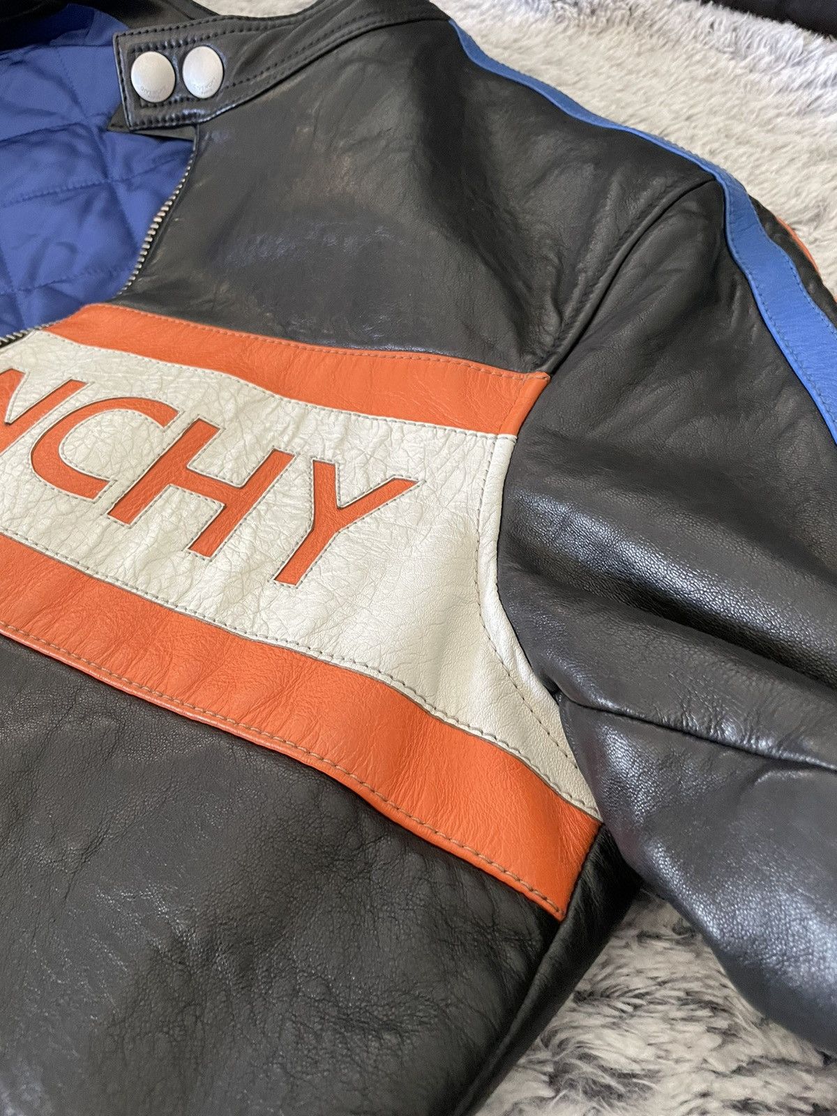 Givenchy Givenchy Logo Biker Moto Leather Jacket Size US M / EU 48-50 / 2 - 15 Thumbnail