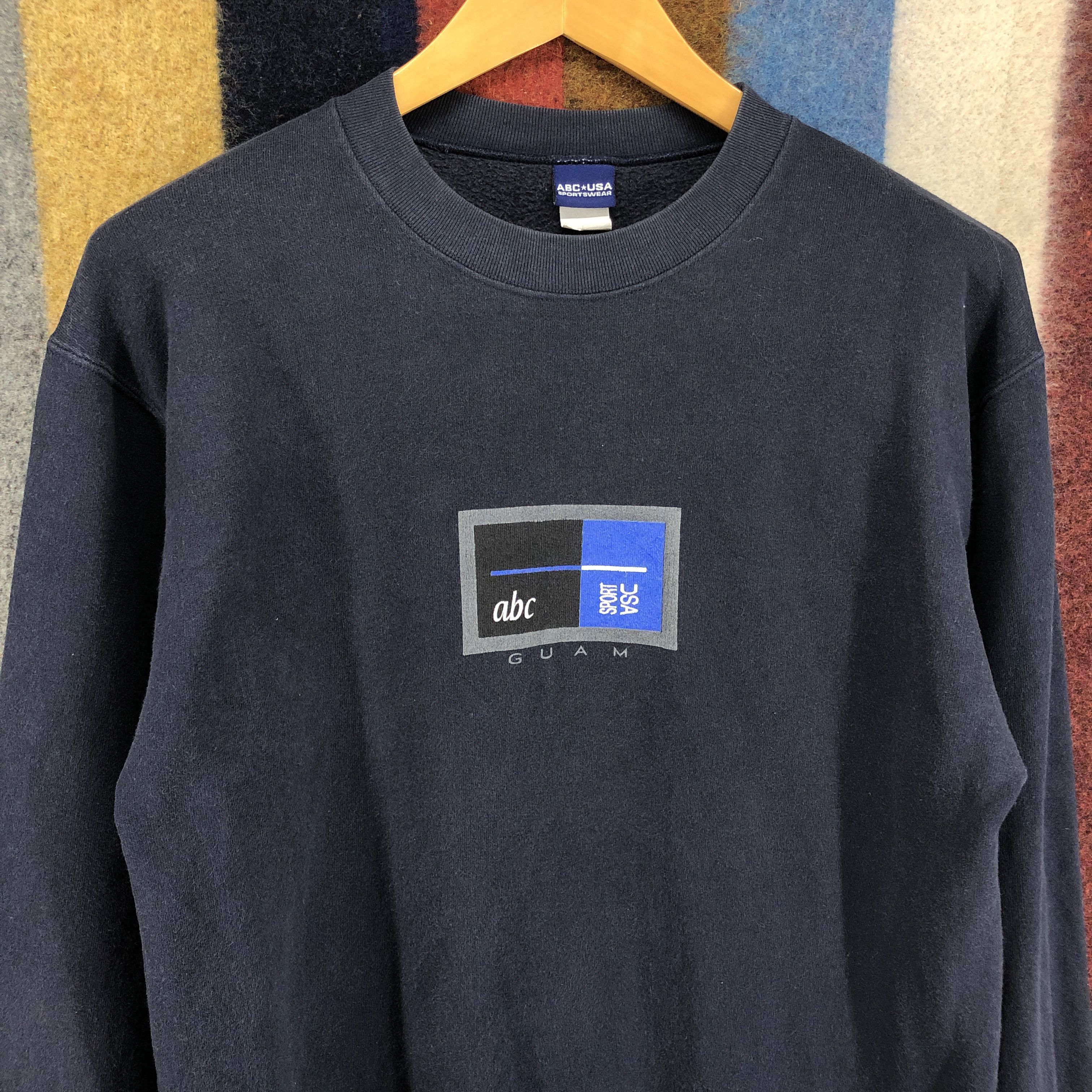 Vintage 90s Vintage ABC GUAM Crew Neck Sweatshirt #0694/AD Size US S / EU 44-46 / 1 - 2 Thumbnail