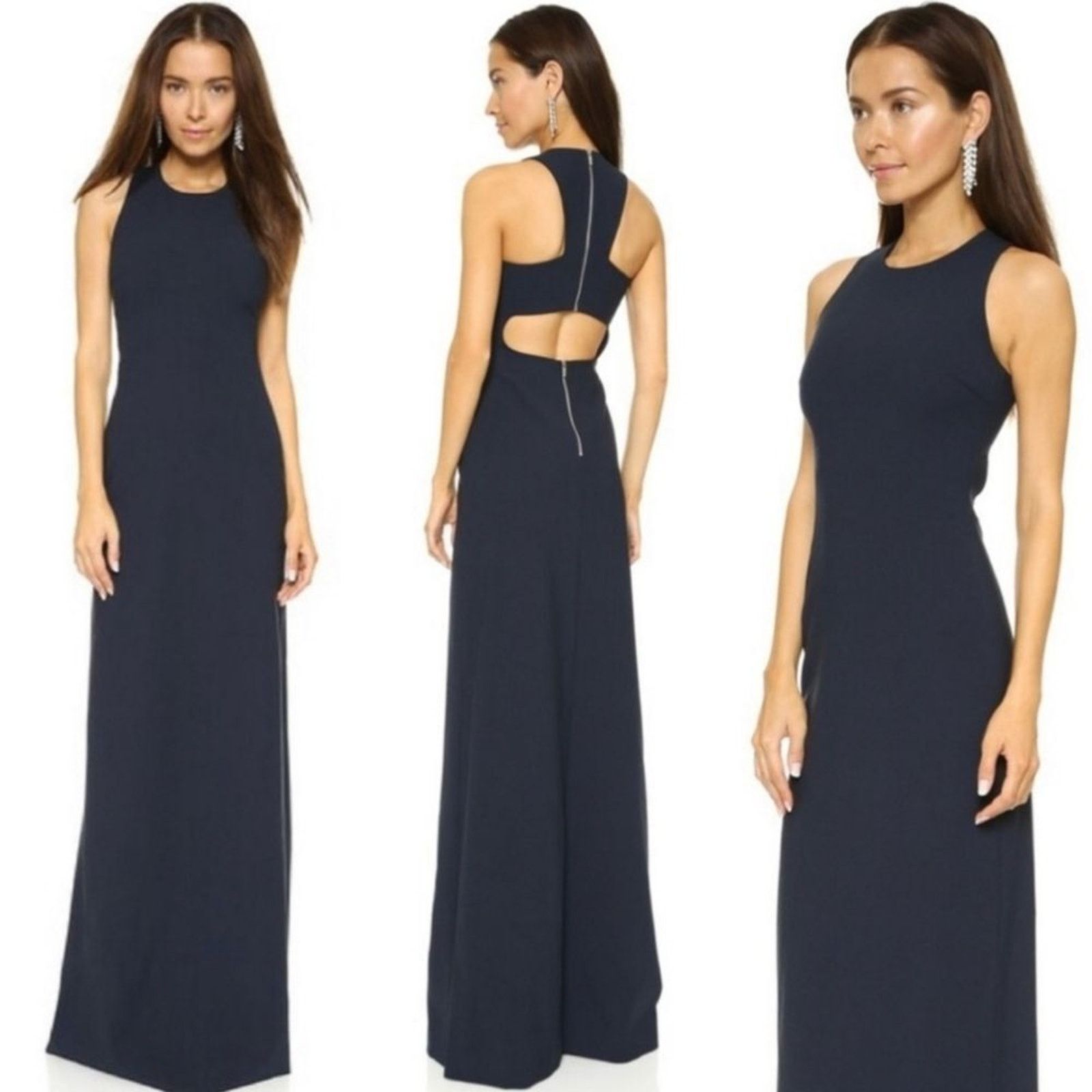 Elizabeth and James Elizabeth and James Black Freya Open Back Column Dress 0 XS Size XS / US 0-2 / IT 36-38 - 1 Thumbnail