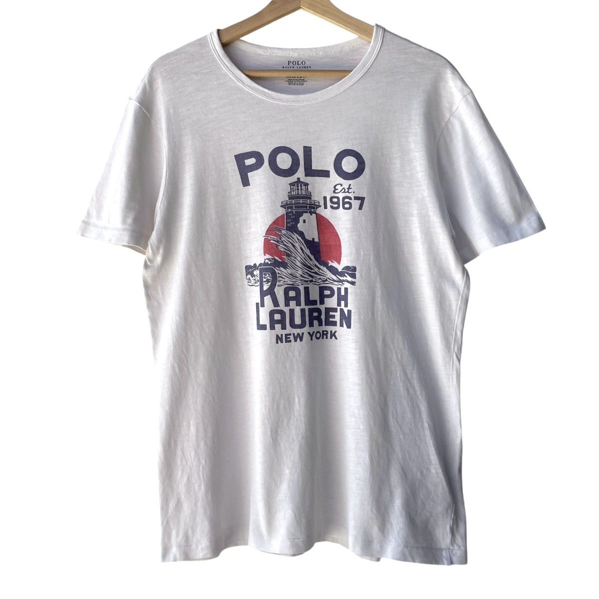 Polo Ralph Lauren Polo Ralph Lauren RL New York Lighthouse Graphic Tee Size US L / EU 52-54 / 3 - 1 Thumbnail