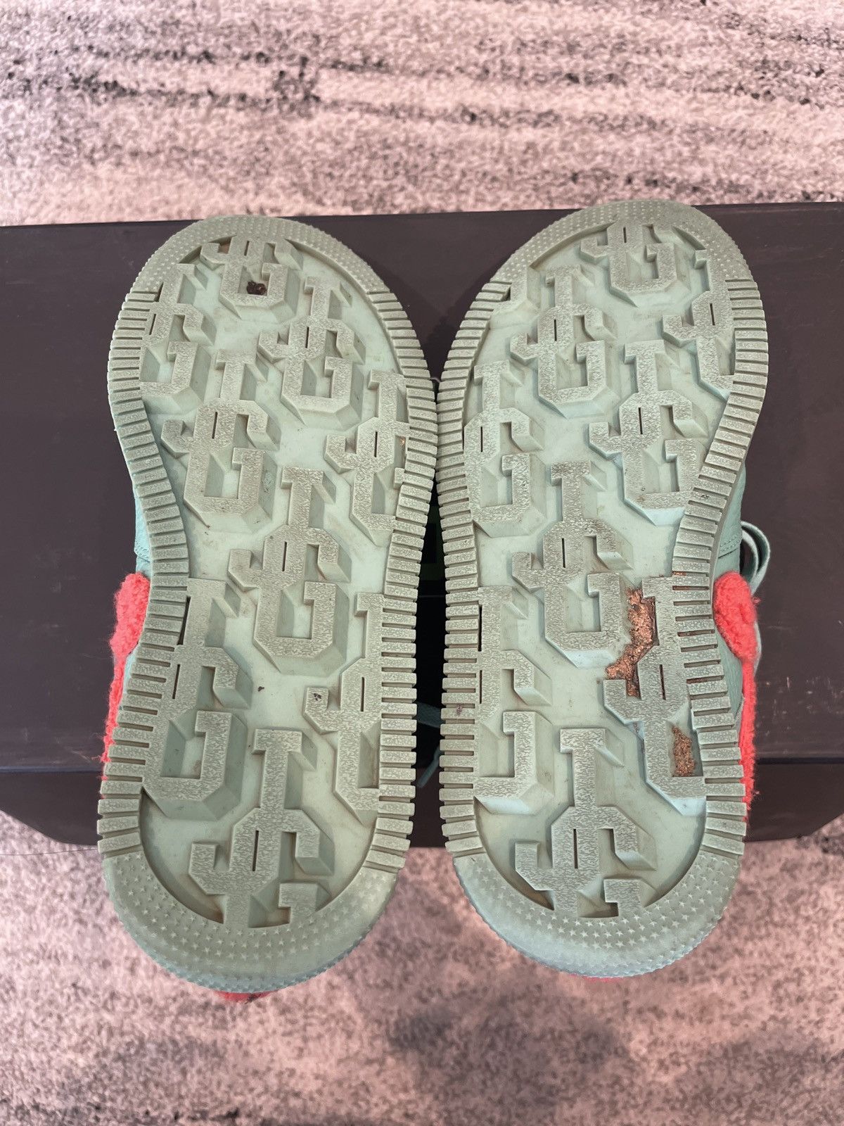 John Geiger John Geiger GF-01 Teal / Peach Chenille Size US 8 / EU 41 - 4 Thumbnail