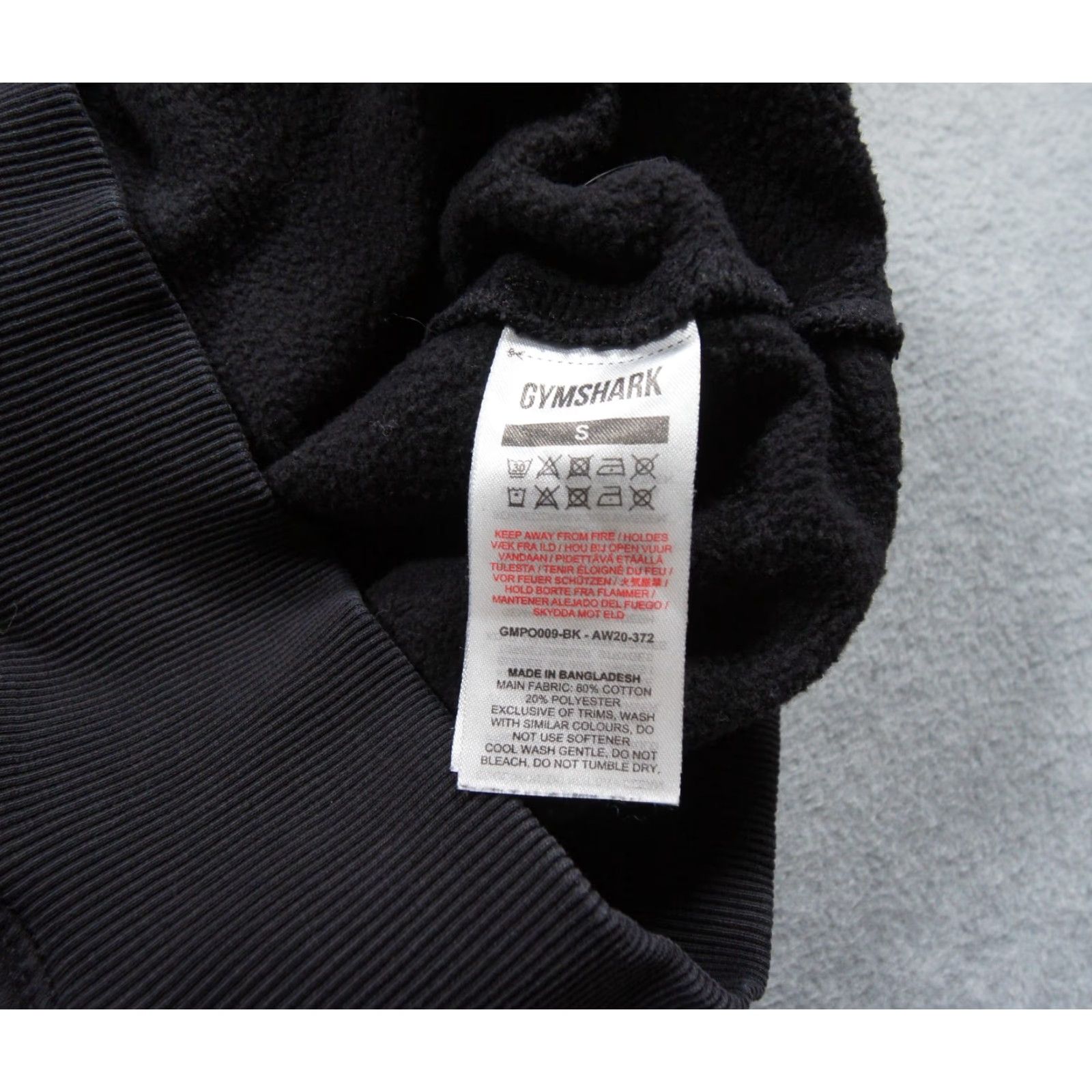 Gymshark GymShark Hoodie Mens Small Black Pullover Sweatshirt Fitness Adult Size US S / EU 44-46 / 1 - 5 Thumbnail