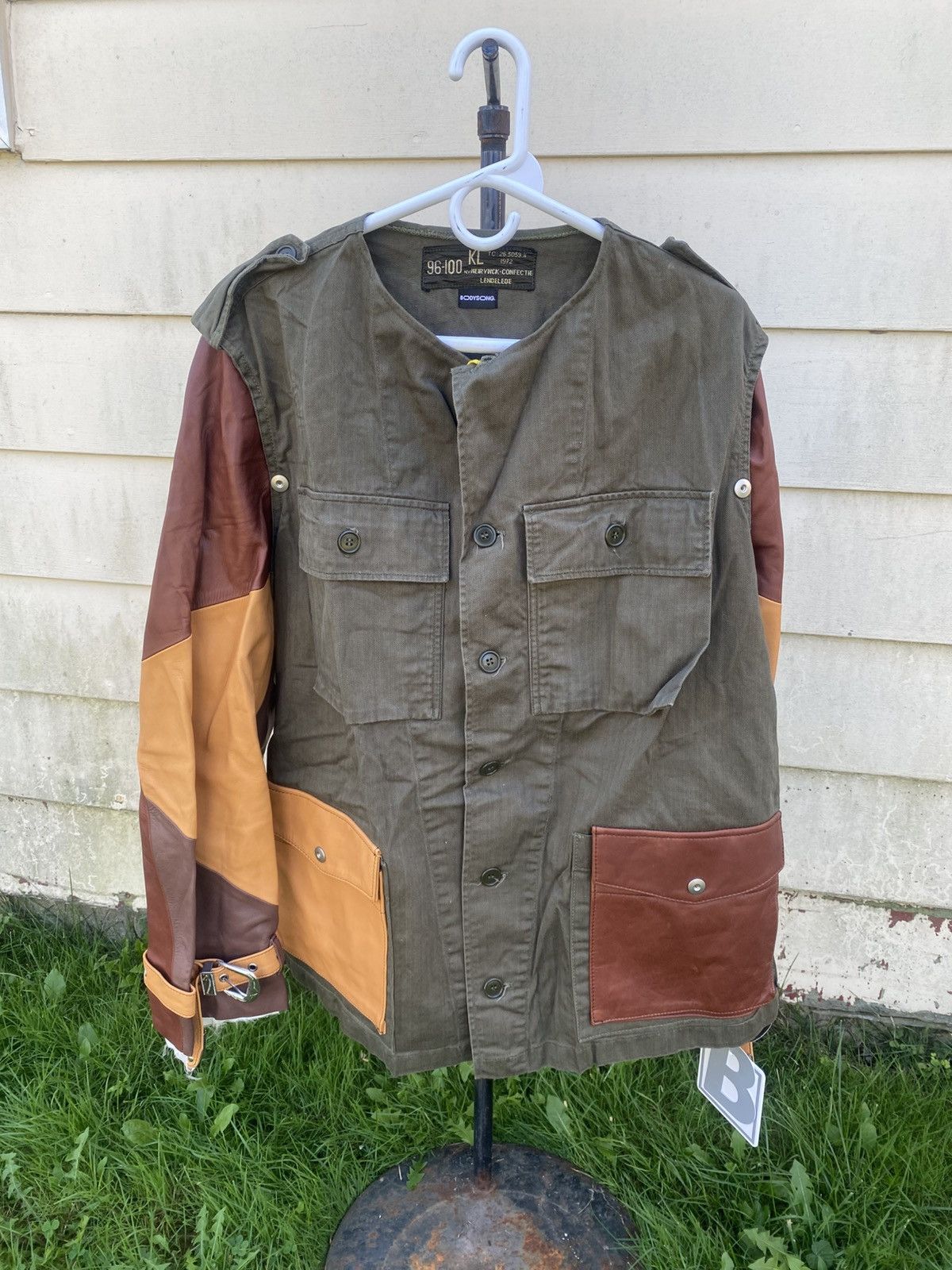 Japanese Brand BODYSONG REBelgianV SKU BS220403OSBrown One Size Coat Jacket Size US L / EU 52-54 / 3 - 3 Thumbnail