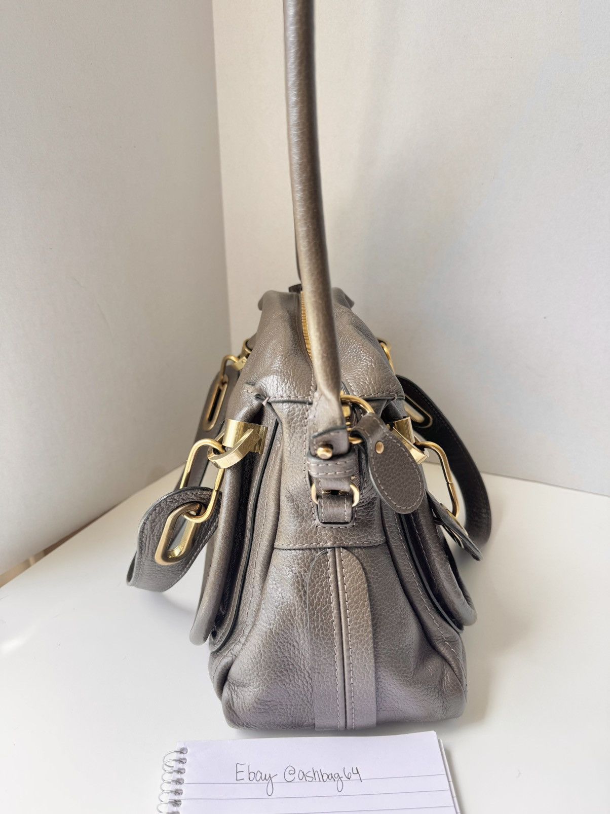 Chloe Chloé Paraty Medium Satchel – Gray with Auth Card Size ONE SIZE - 5 Thumbnail