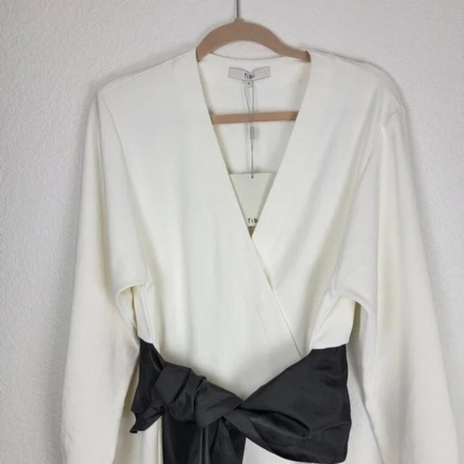 Tobias Birk Nielsen NWT Tibi Chalky Drape Tie Dress Size XS / US 0-2 / IT 36-38 - 1 Thumbnail