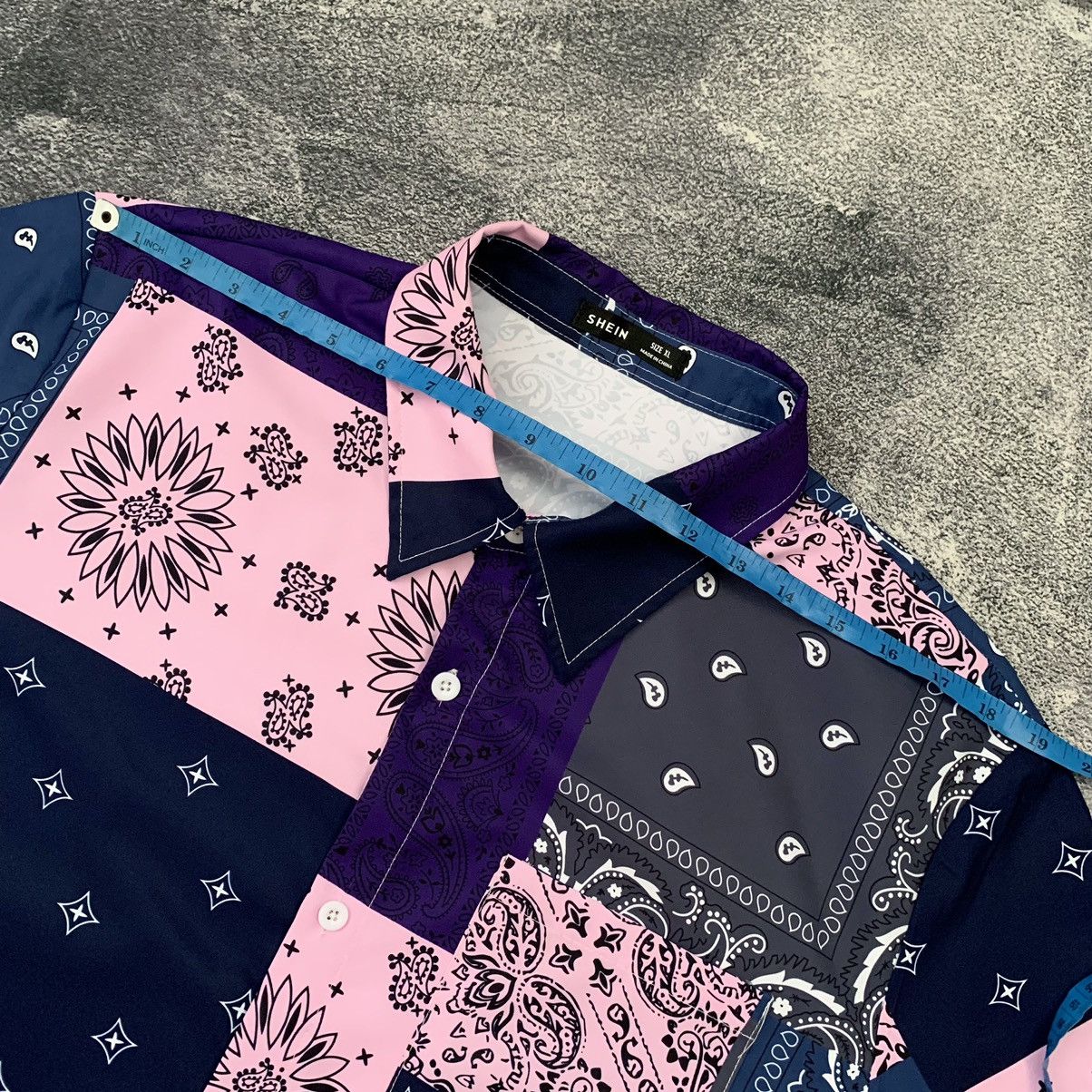 Japanese Brand × Kapital 🔥Like Kapital Shein Patchwork Paisley printed shirt Size US XL / EU 56 / 4 - 14 Thumbnail