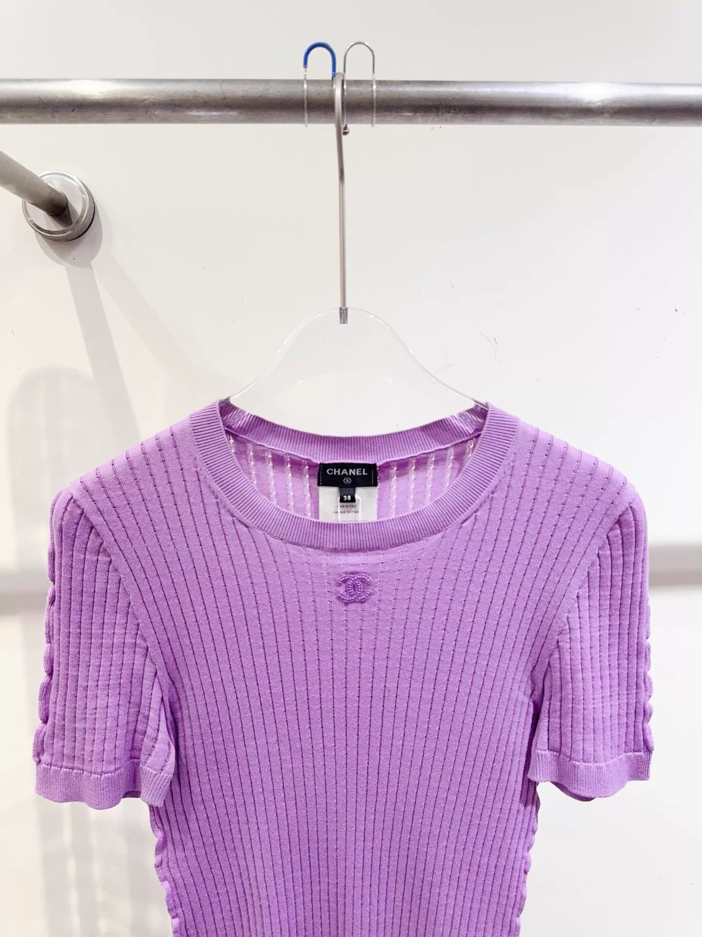 Chanel Chanel 22S Purple Top 38 Size S / US 4 / IT 40 - 3 Thumbnail