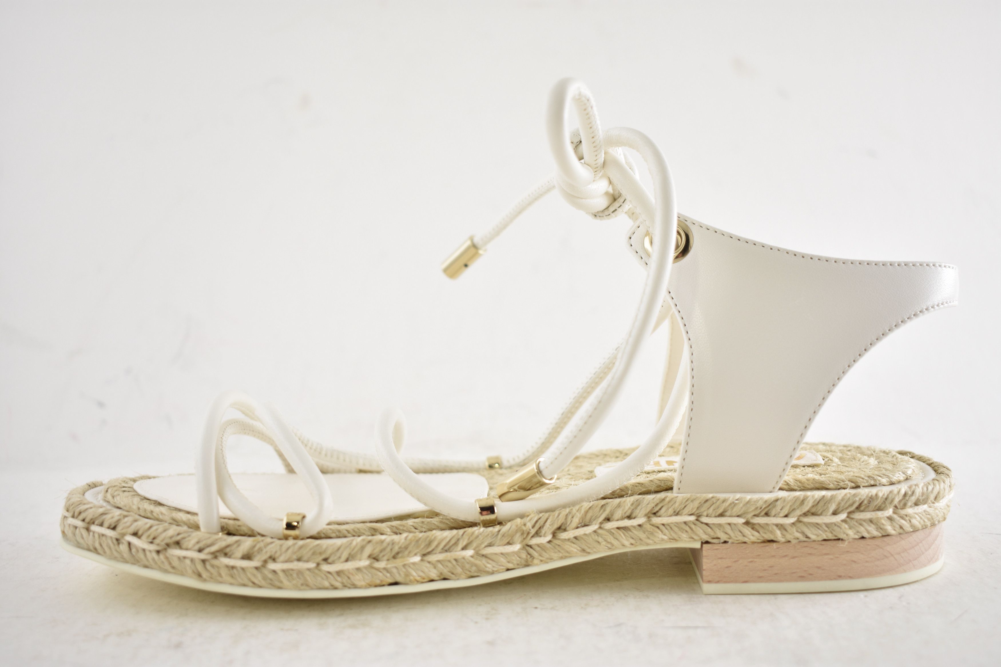 Chanel 20S CC Logo Mules Lace Up Tie Sandal Espadrille Flat 36 Size US 6 / IT 36 - 16 Thumbnail