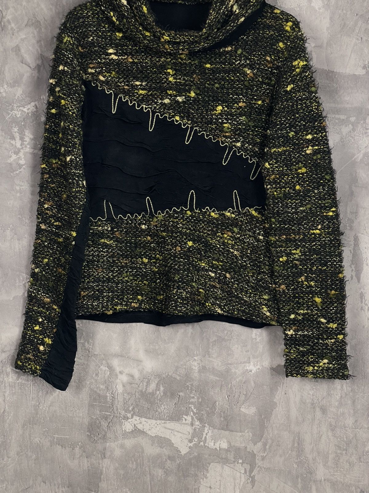 Other Y2K Avant Garde Factory Distressed Turtle Neck Sweater Size L / US 10 / IT 46 - 5 Thumbnail