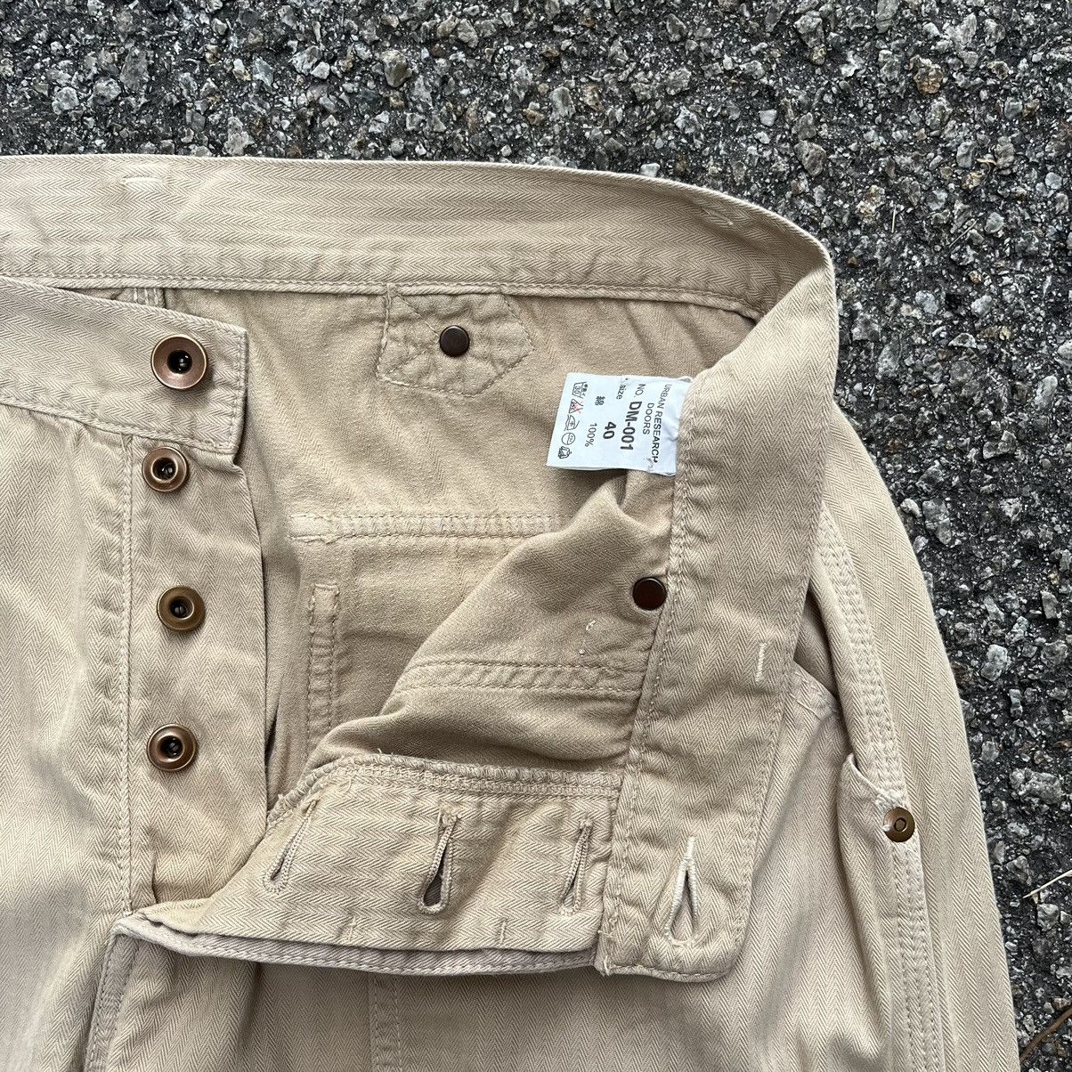 URBAN RESEARCH DOORS HBT Fatigue Urban Research Doors Baker Pants Buckle Back Size US 32 / EU 48 - 6 Thumbnail