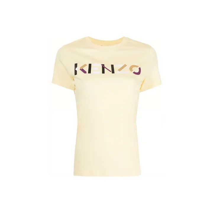 Kenzo Kenzo Logo Print Cotton T-Shirt for Women 0079 Size S / US 4 / IT 40 - 1 Thumbnail