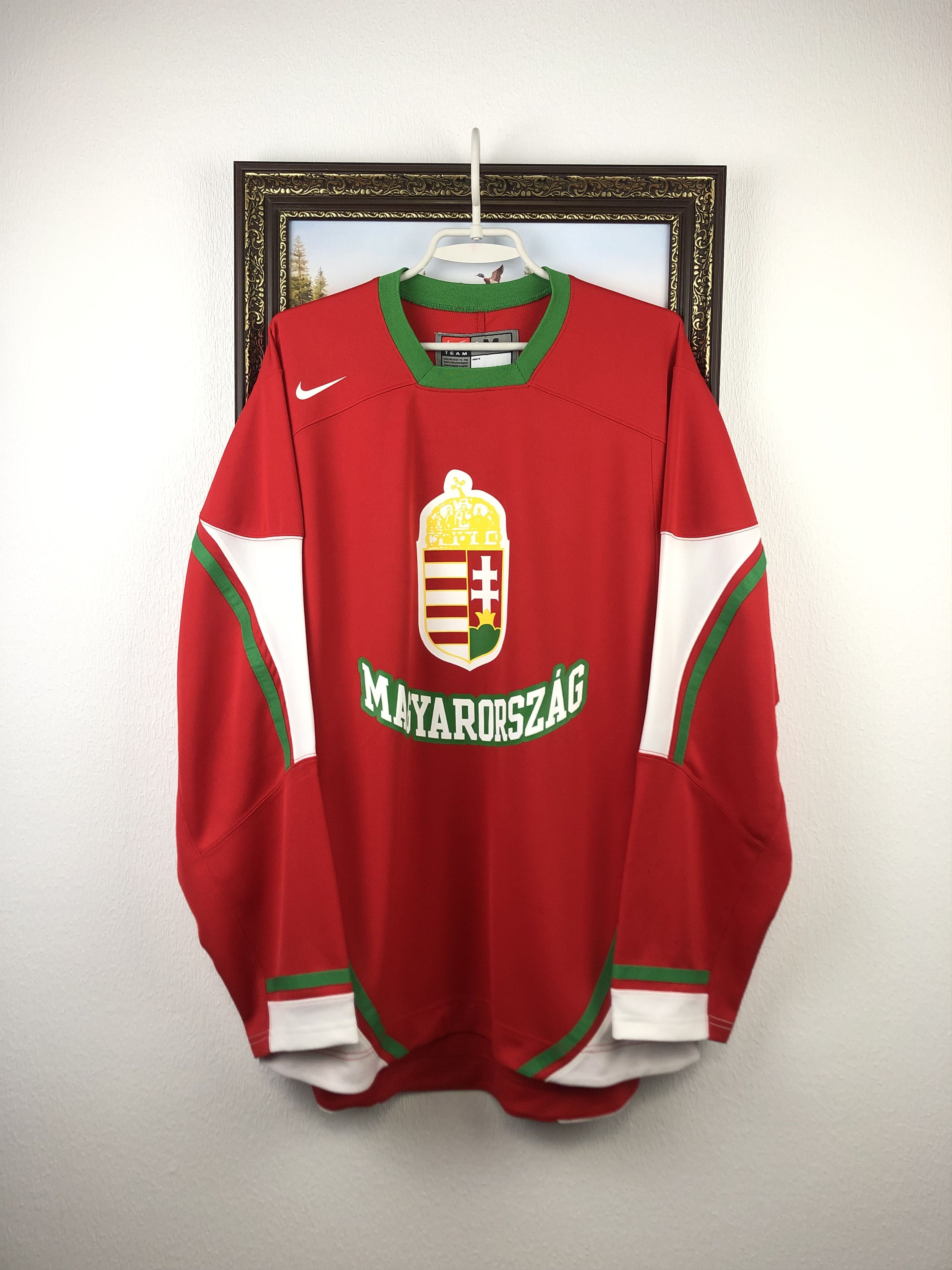 Nike Vintage Nike Team Hungary Ice Hockey Jersey Shirt Rare Size US M / EU 48-50 / 2 - 1 Thumbnail