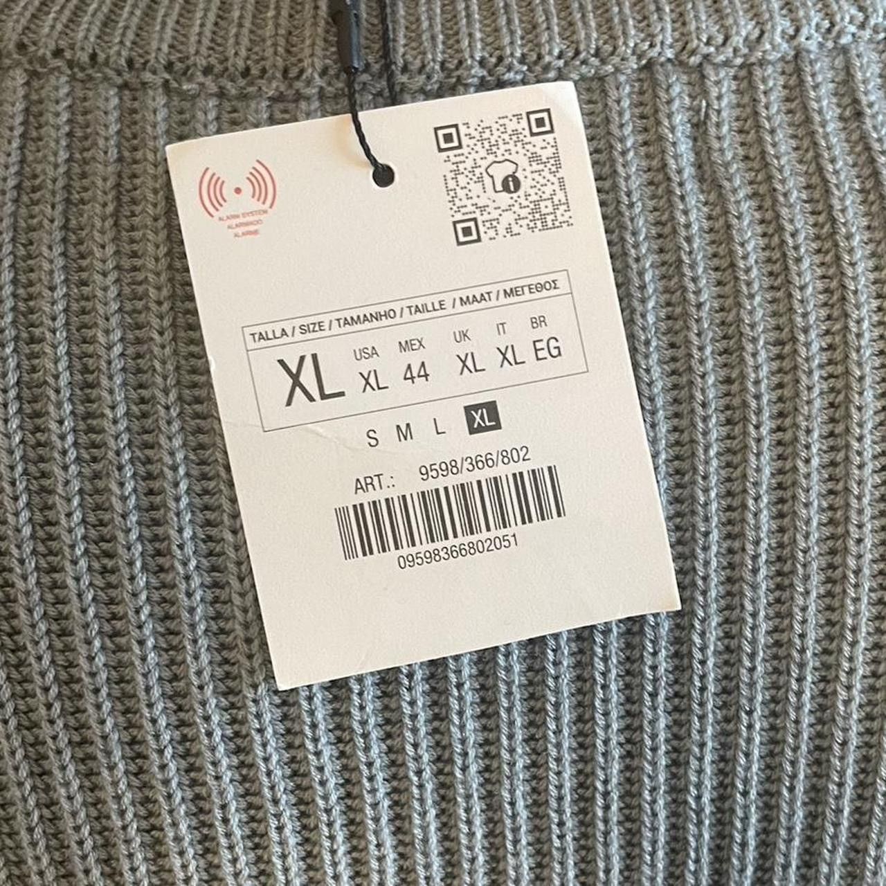 Zara Blue knit sweater Size US XL / EU 56 / 4 - 3 Thumbnail