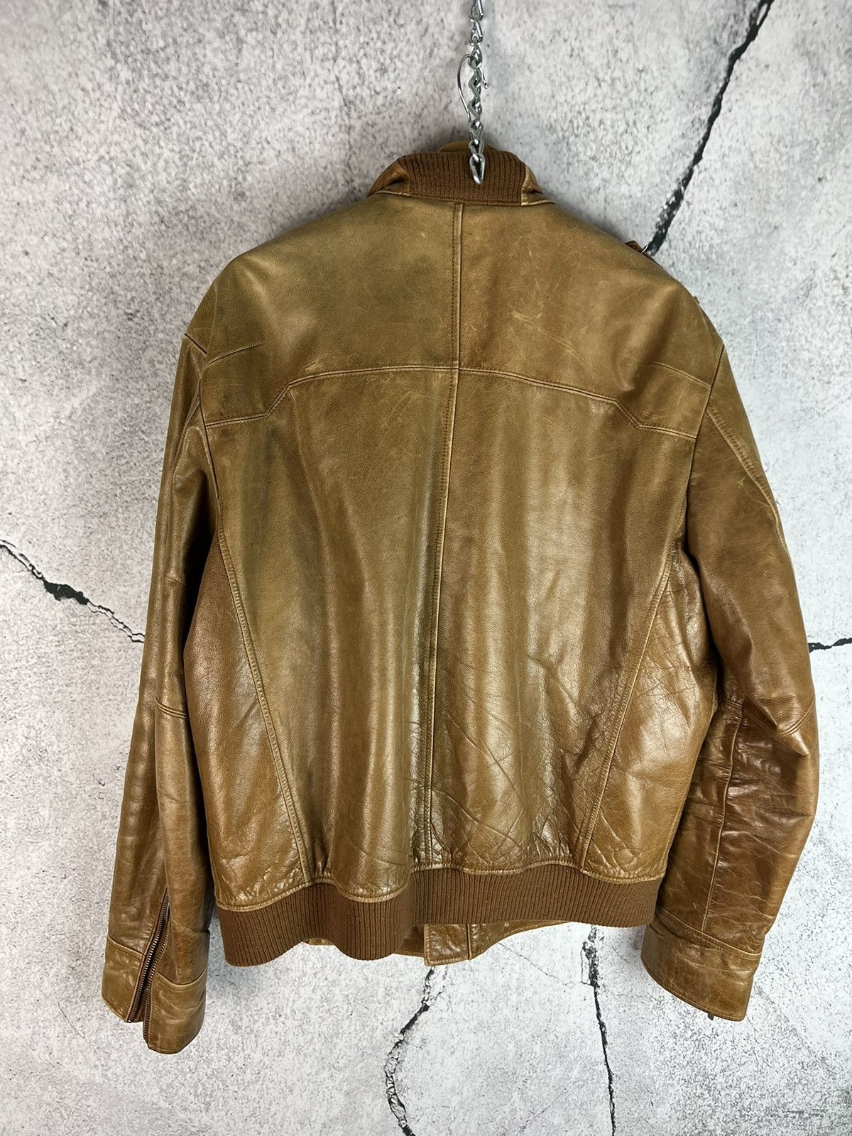 Vintage Vintage 90s y2k Leather Jacket Size XL Size US XL / EU 56 / 4 - 2 Thumbnail