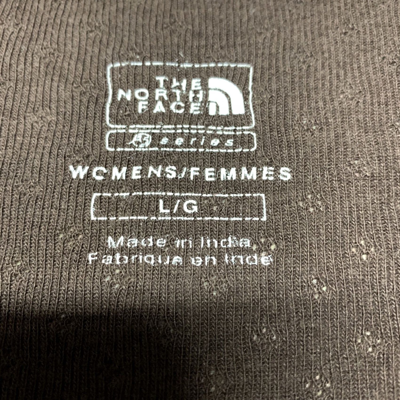 The North Face The North Face Shirt Top Womens Large Brown Knitted V-Neck Long Sleeve Pullover Size L / US 10 / IT 46 - 3 Thumbnail