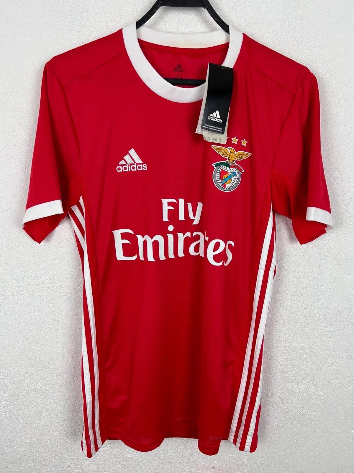 Adidas Adidas x SL Benfica 2019/20 Home Kit Soccer Jersey Size US XS / EU 42 / 0 - 1 Thumbnail