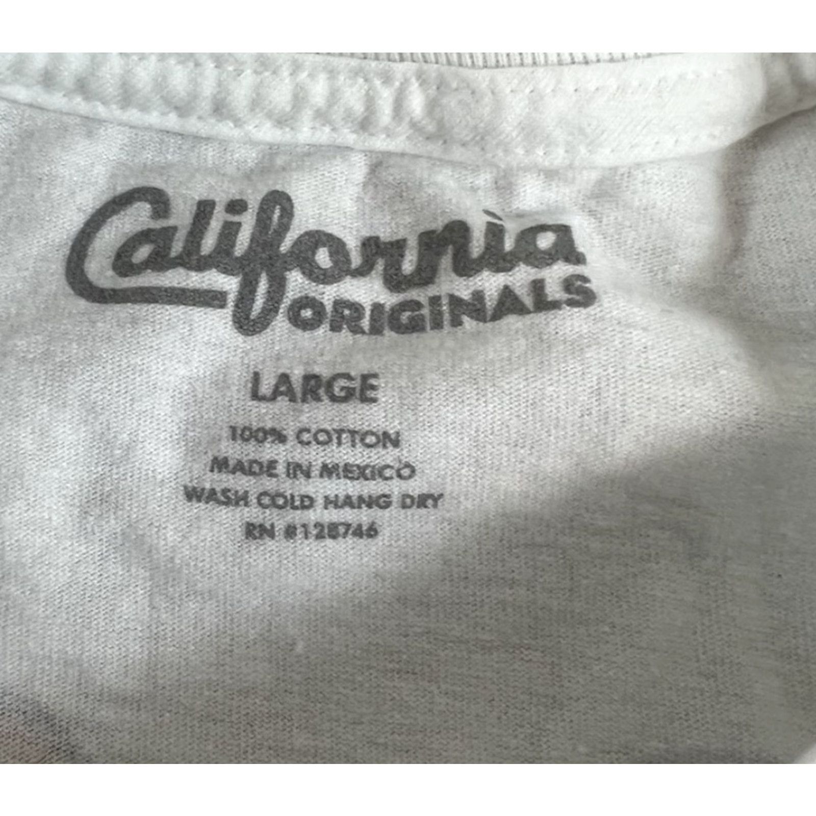 Vintage California Originals Eagle T Shirt White L Men Regular Short Sleeve California Theme 90s? Size US L / EU 52-54 / 3 - 3 Thumbnail