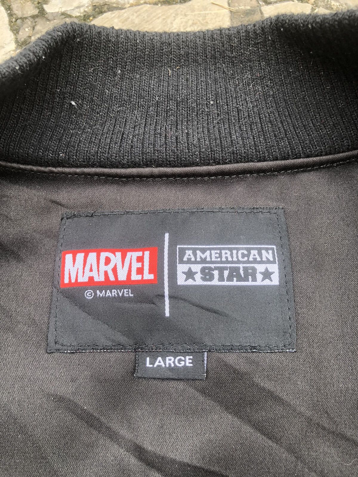 Japanese Brand Vintage Y2K Varsity American Star X Marvel Spiderman Size US L / EU 52-54 / 3 - 17 Thumbnail