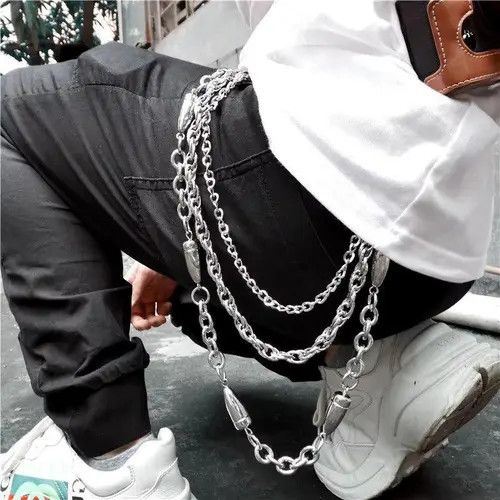Jewelry Tomomi x Ayumi 3 layers Punk Long Metal Wallet Belt Chain Size ONE SIZE - 6 Thumbnail