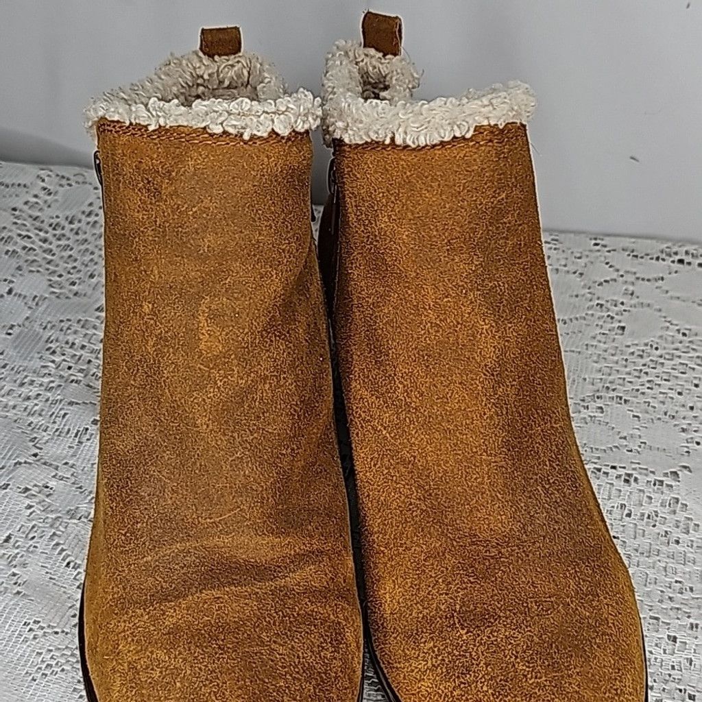 Lucky Brand Lucky Brand Baselsher leather sherpa lined ankle boots 8.5 Size US 8.5 / IT 38.5 - 5 Thumbnail