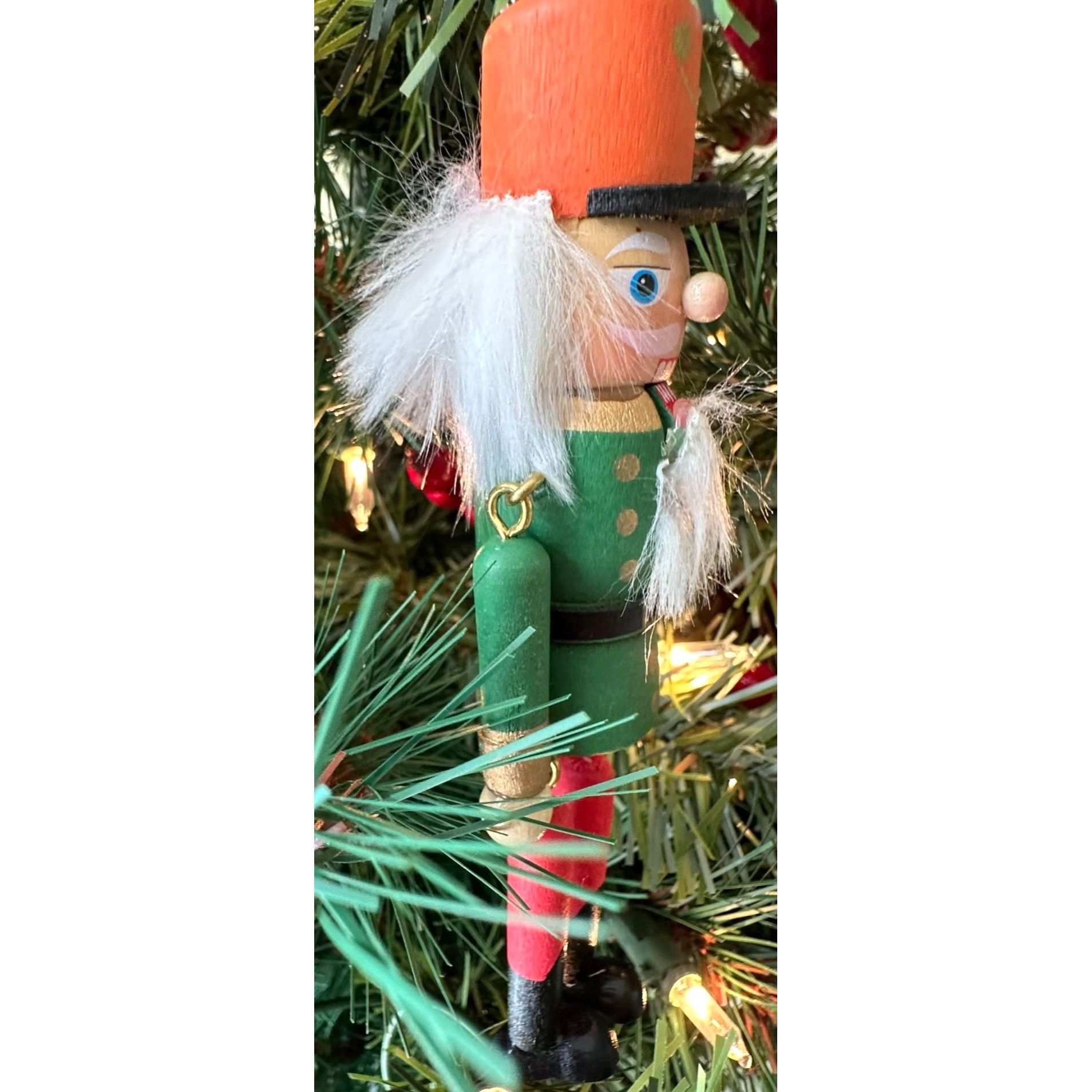 Vintage NWOT VTG Nutcracker Christmas Ornament Wooden Dangling Arms Size ONE SIZE - 3 Thumbnail