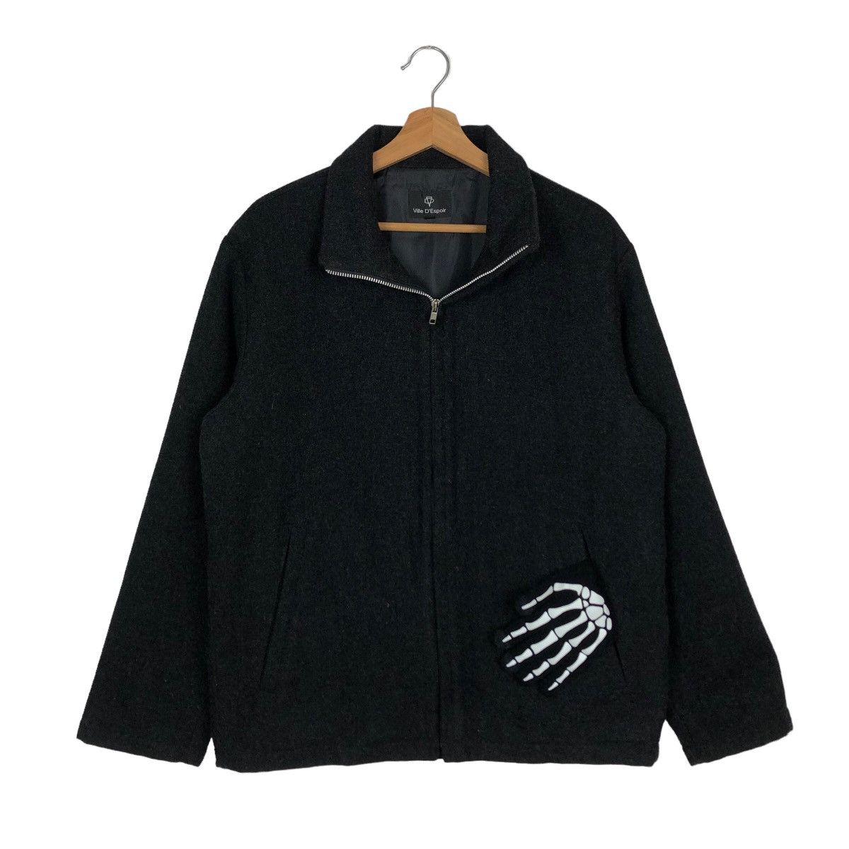 Japanese Brand VINTAGE WOOL JACKET VILLE D’ ESPOIR JAPAN ISSEY MIYAKE Size US M / EU 48-50 / 2 - 1 Thumbnail