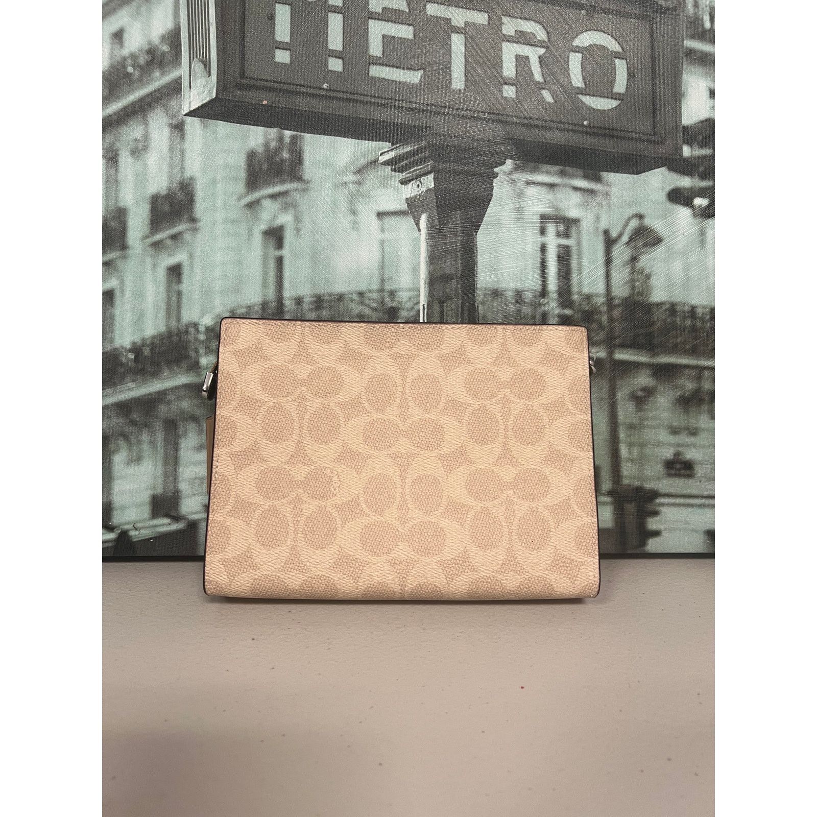 Coach Coach CW204 Slim Crossbody Bag In Signature Canvas IN TAUPE Size ONE SIZE - 2 Thumbnail