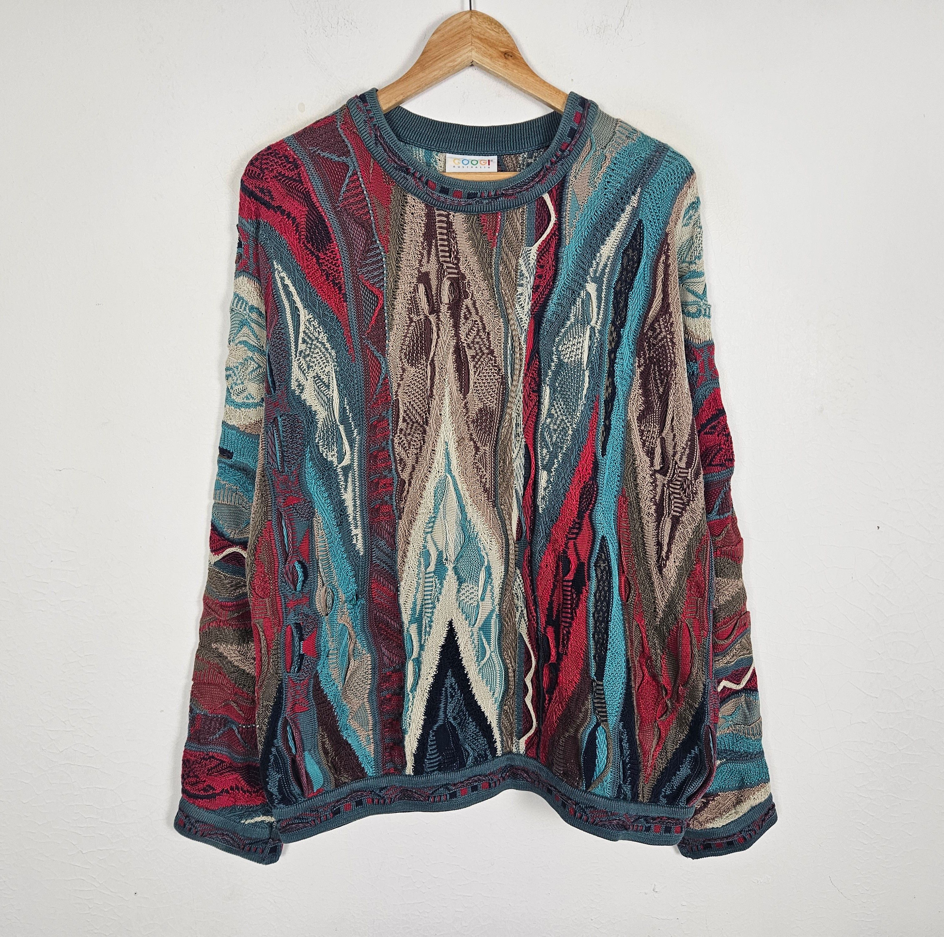 Coogi Vintage Coogi Rainbow Cable Australia Knit biggie Sweater Size US M / EU 48-50 / 2 - 3 Thumbnail