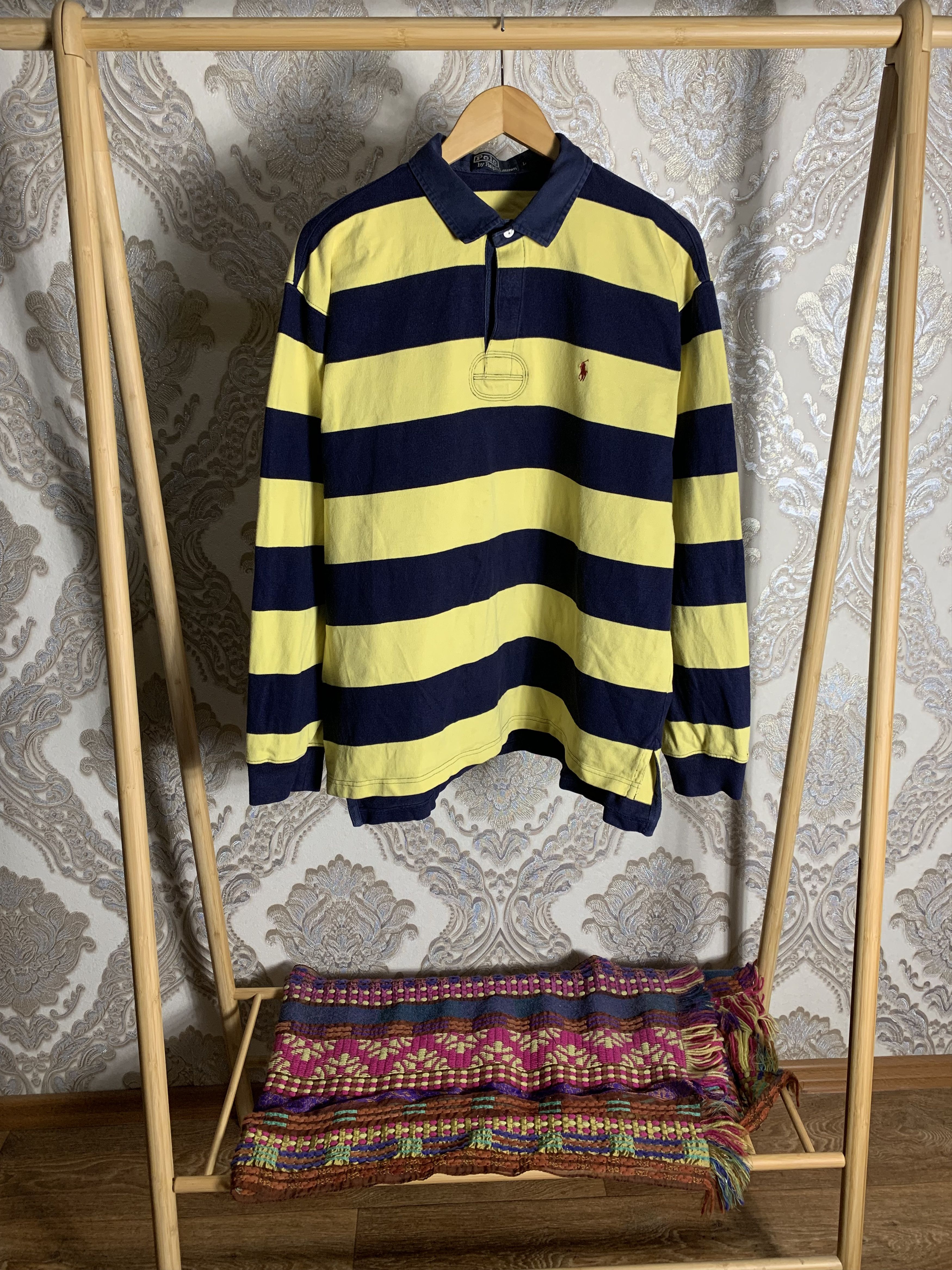 Polo Ralph Lauren VINTAGE POLO RALPH LAUREN RETRO RUGBY DESIGNER CASUAL Y2K 90 Size US L / EU 52-54 / 3 - 1 Thumbnail