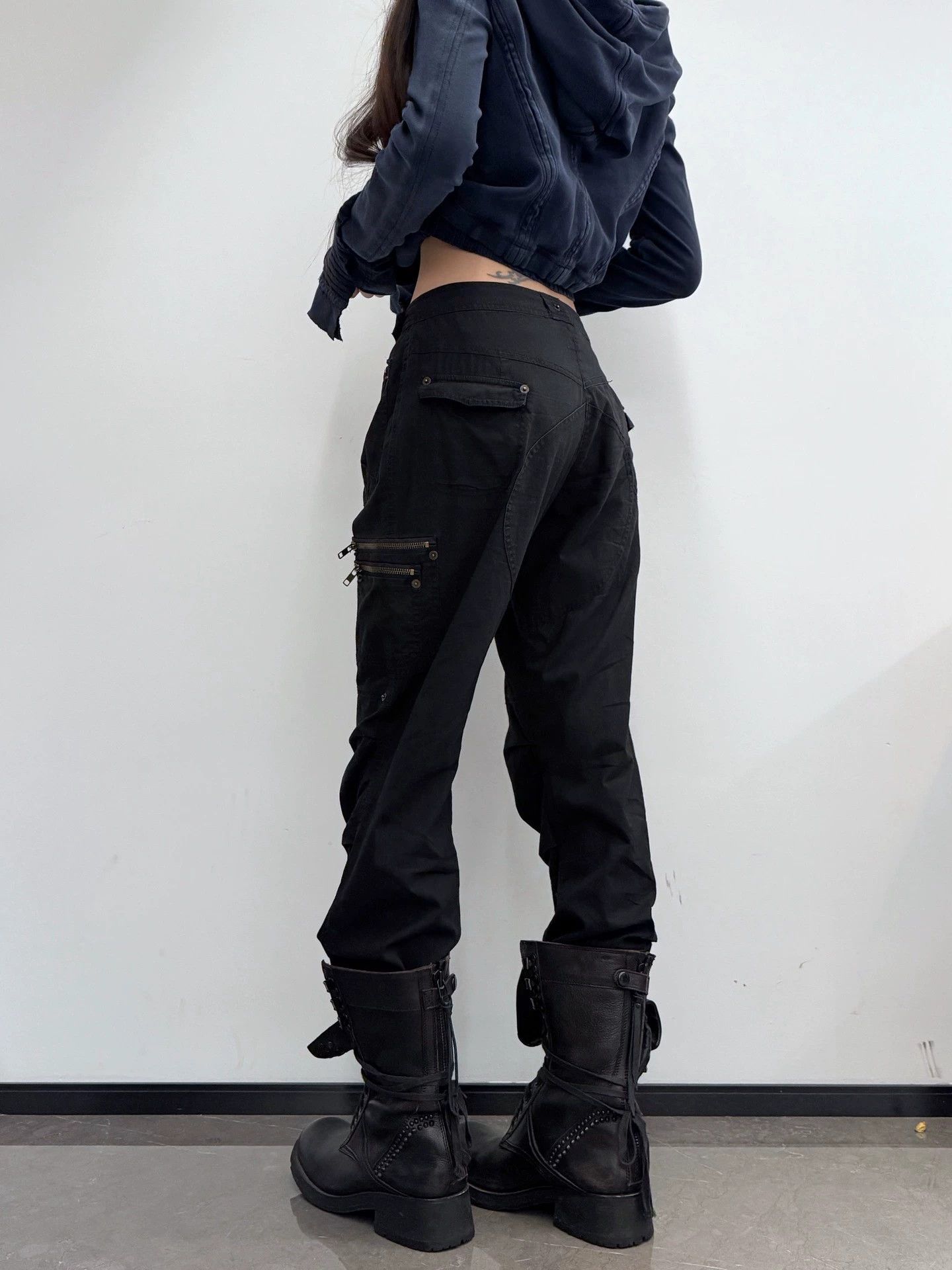 Other Italian Brand Vintage Workwear Straight Leg Zip Cuffs 40 Size 27" / US 4 / IT 40 - 8 Thumbnail