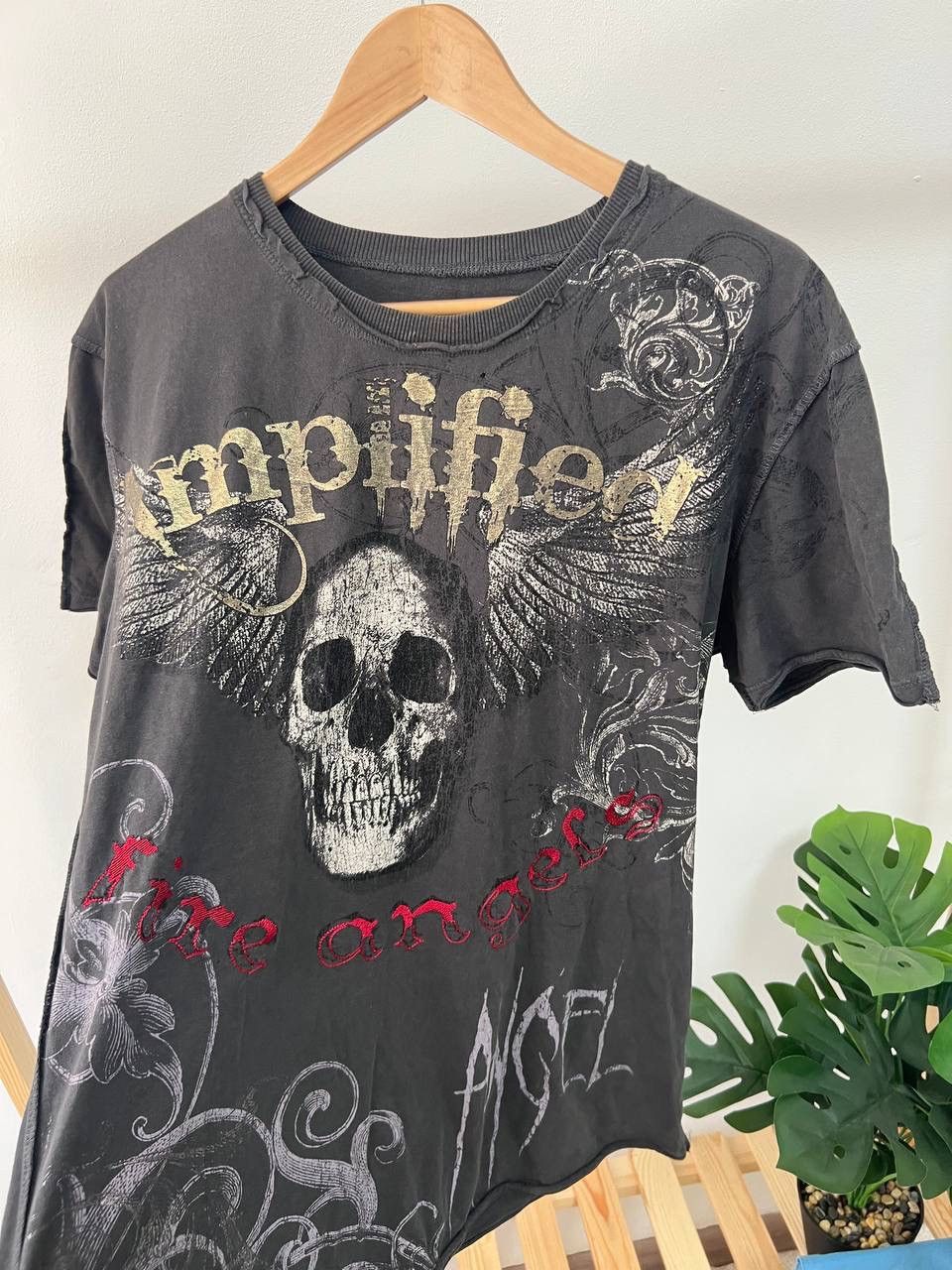 Affliction × Vintage Vintage Y2K Affliction Style Cross Hybrid Logo Tee Size US L / EU 52-54 / 3 - 2 Thumbnail