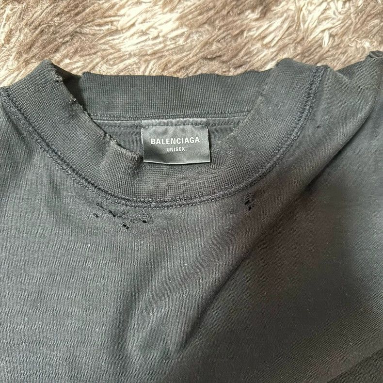 Balenciaga Balenciaga AiGen Destroy Short Sleeve T-Shirt 2503-Nextarro Size US M / EU 48-50 / 2 - 5 Thumbnail