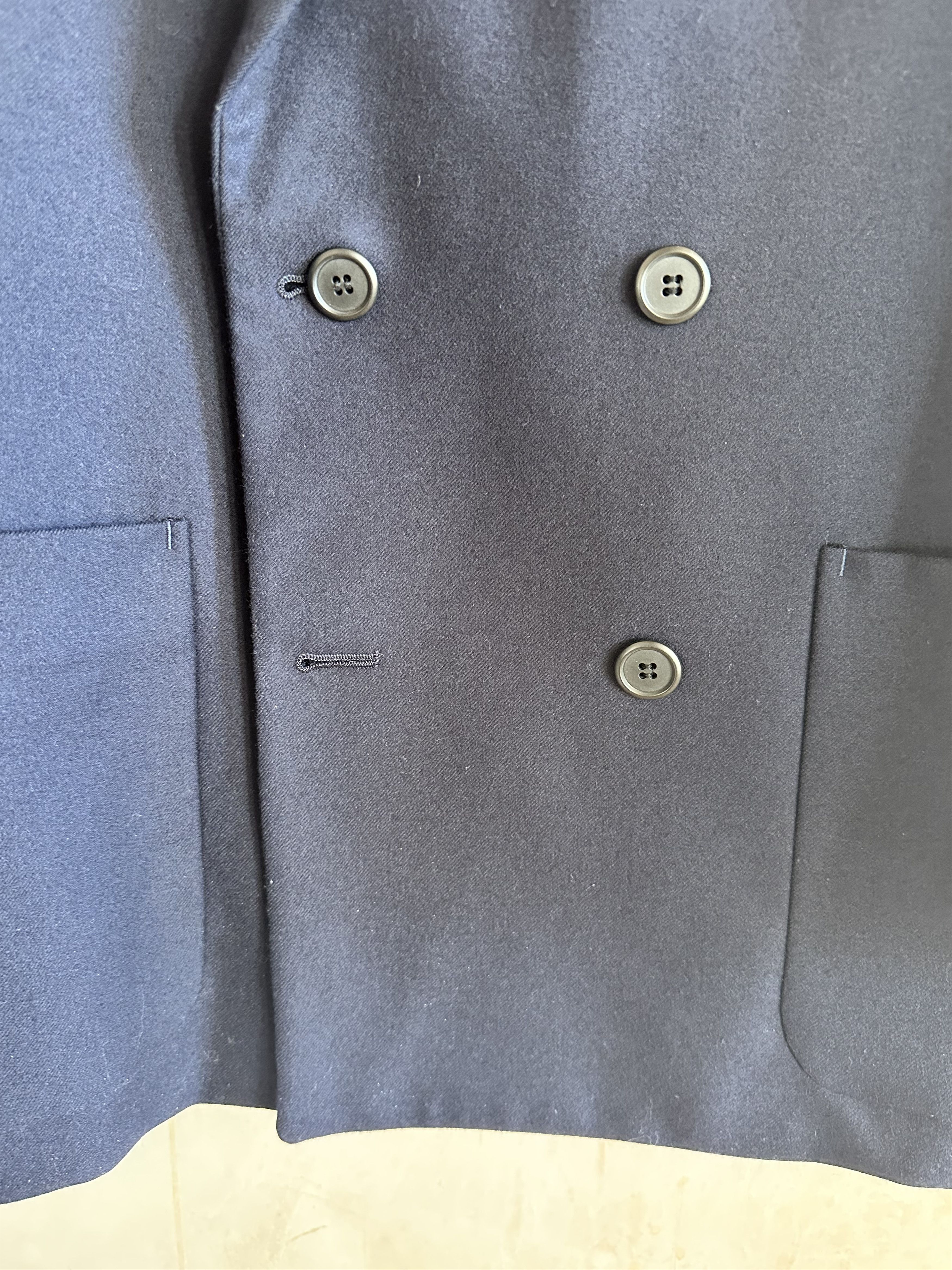 Yohji Yamamoto Yohji Yamamoto Navy Double Breasted Wool Jacket AW09 Railway Size US M / EU 48-50 / 2 - 4 Thumbnail