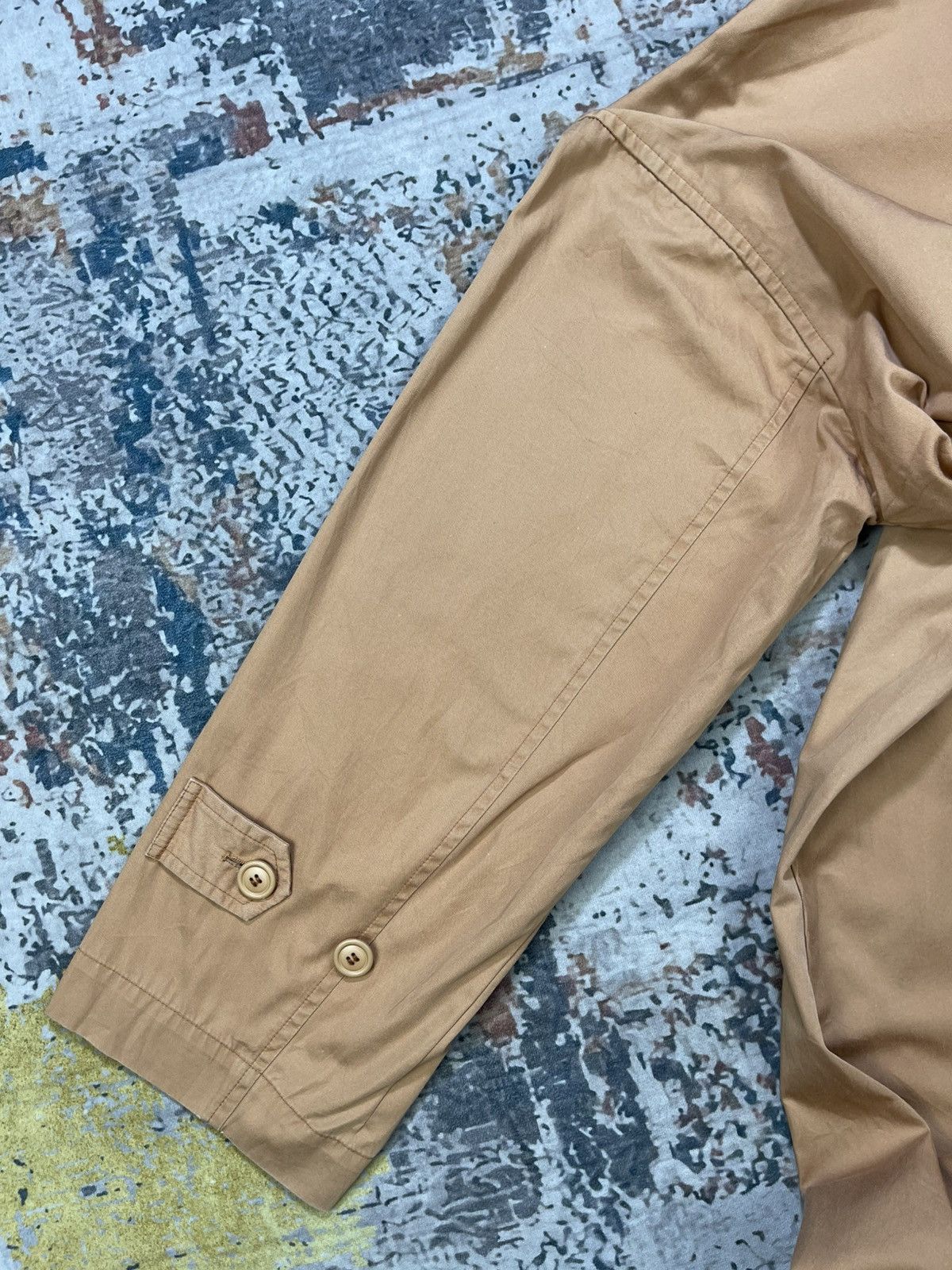 Issey Miyake Vtg 80s Issey Miyake Windcoat Cotton Khaki Coat Size US M / EU 48-50 / 2 - 11 Thumbnail