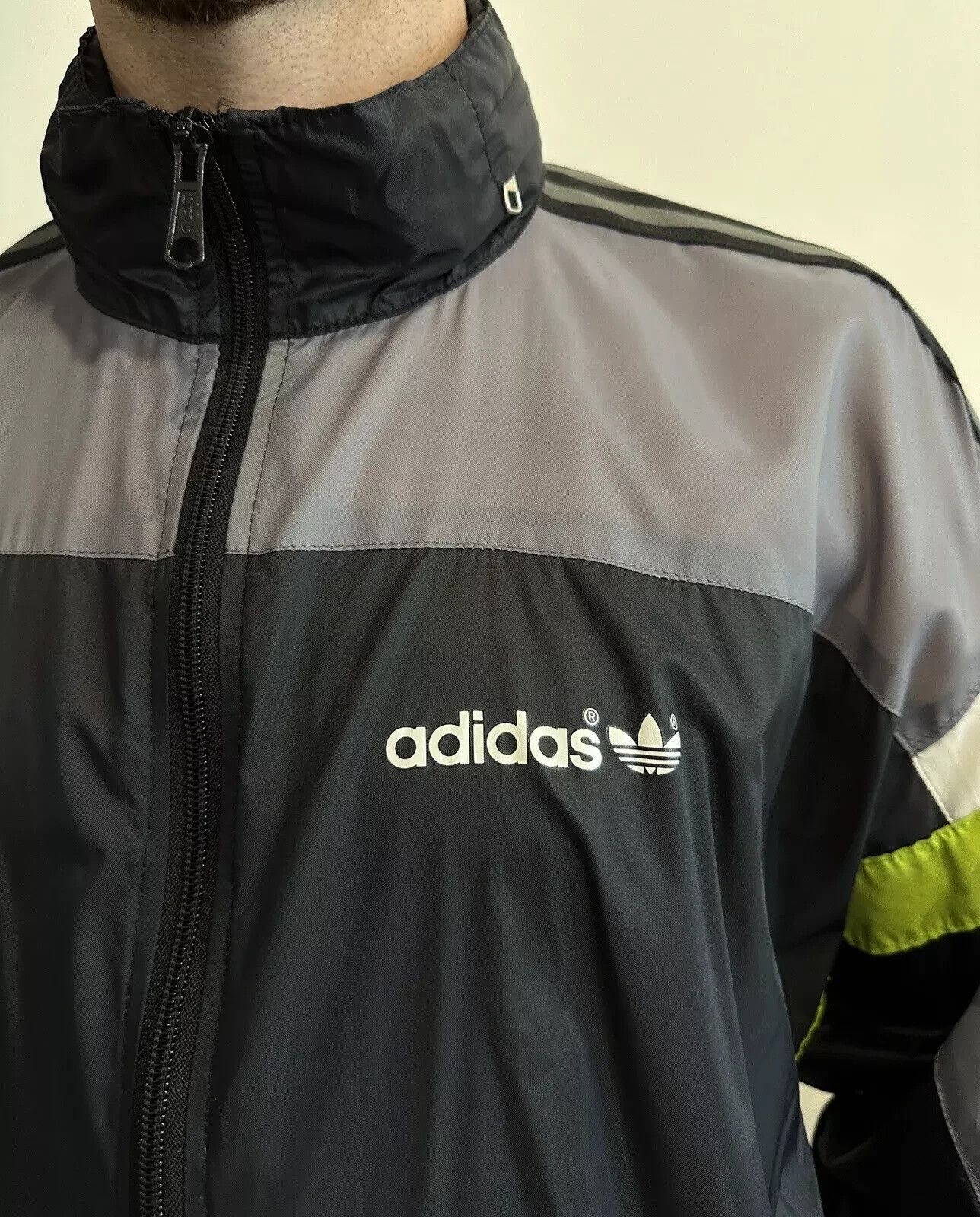 Adidas ADIDAS VINTAGE 1990s 90s RAVE JACKET NYLON RAINCOAT SNINY Size US S / EU 44-46 / 1 - 7 Thumbnail