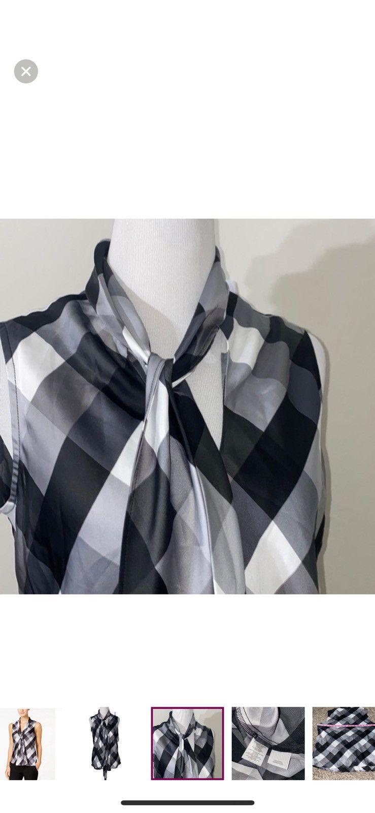 Nine West Nine West small printed sleeveless pullover top Size S / US 4 / IT 40 - 4 Thumbnail