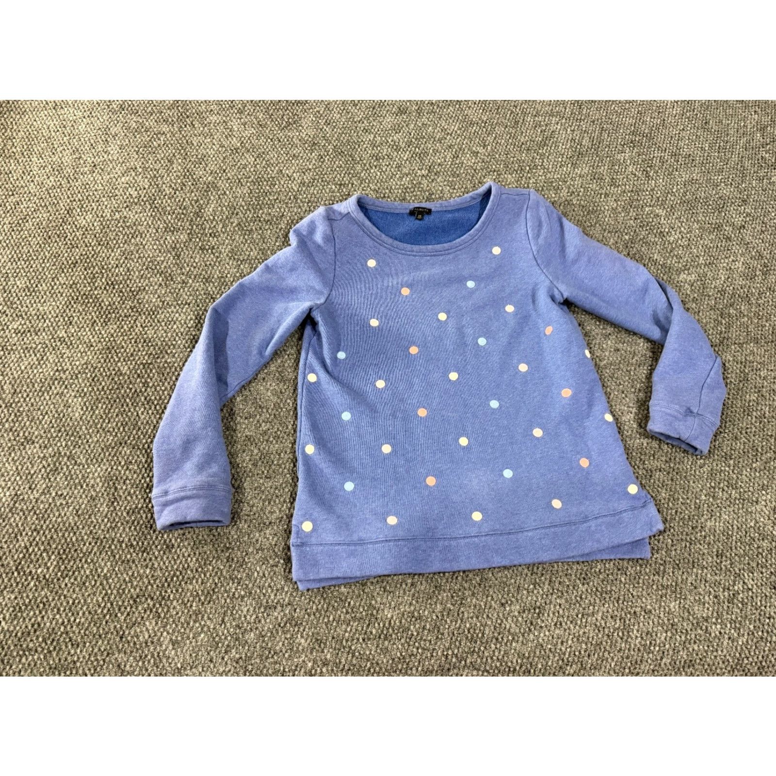 Talbots Talbots Sweater Womens XS Blue Polka Dot Pullover Crewneck Cozy Knit All Seasons Regular Long Sleeve Mens? Size XS / US 0-2 / IT 36-38 - 2 Thumbnail