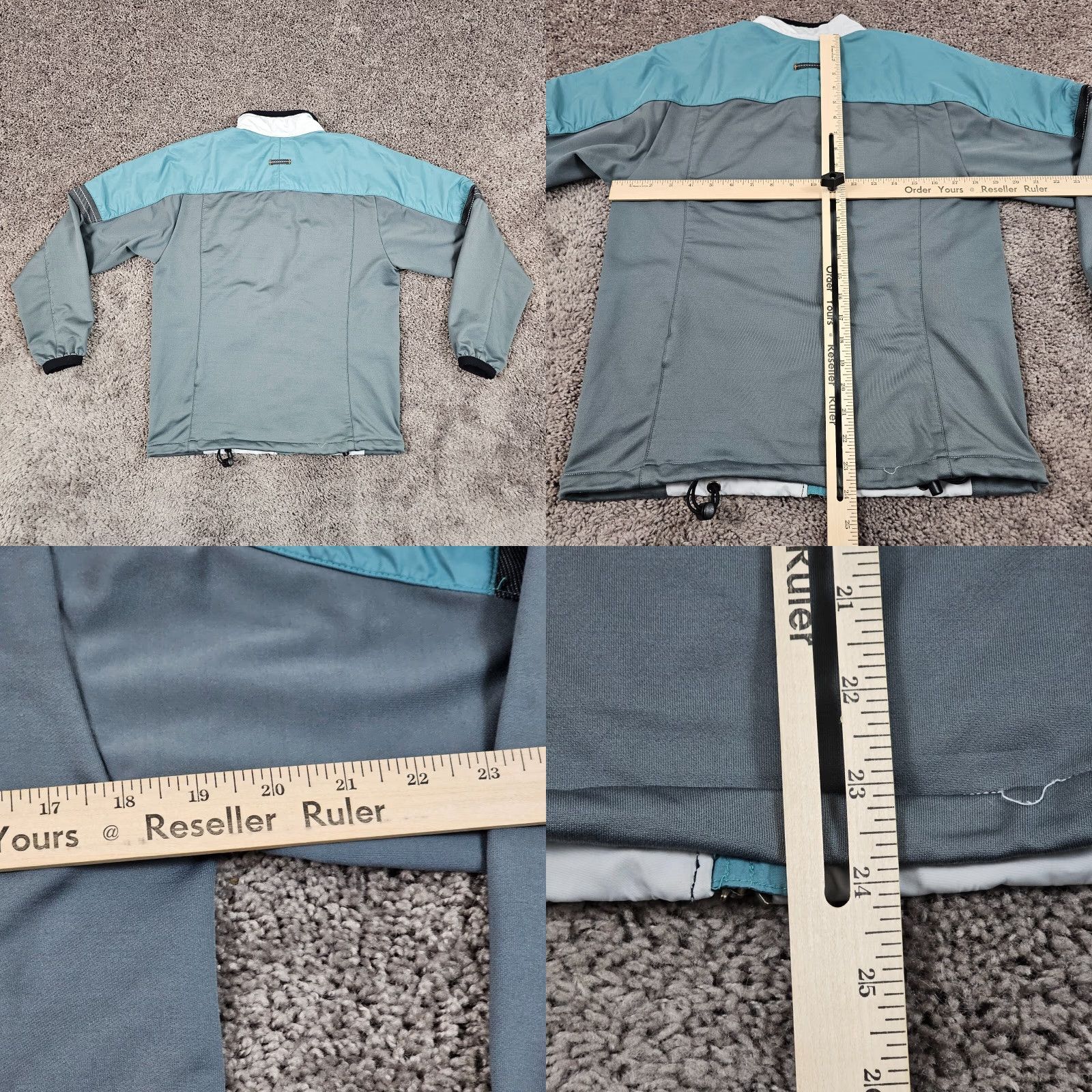 Nike Vintage Nike Women’s Windbreaker Jacket Small S Activewear 90s Gray Green Full Zip Size S / US 4 / IT 40 - 8 Thumbnail