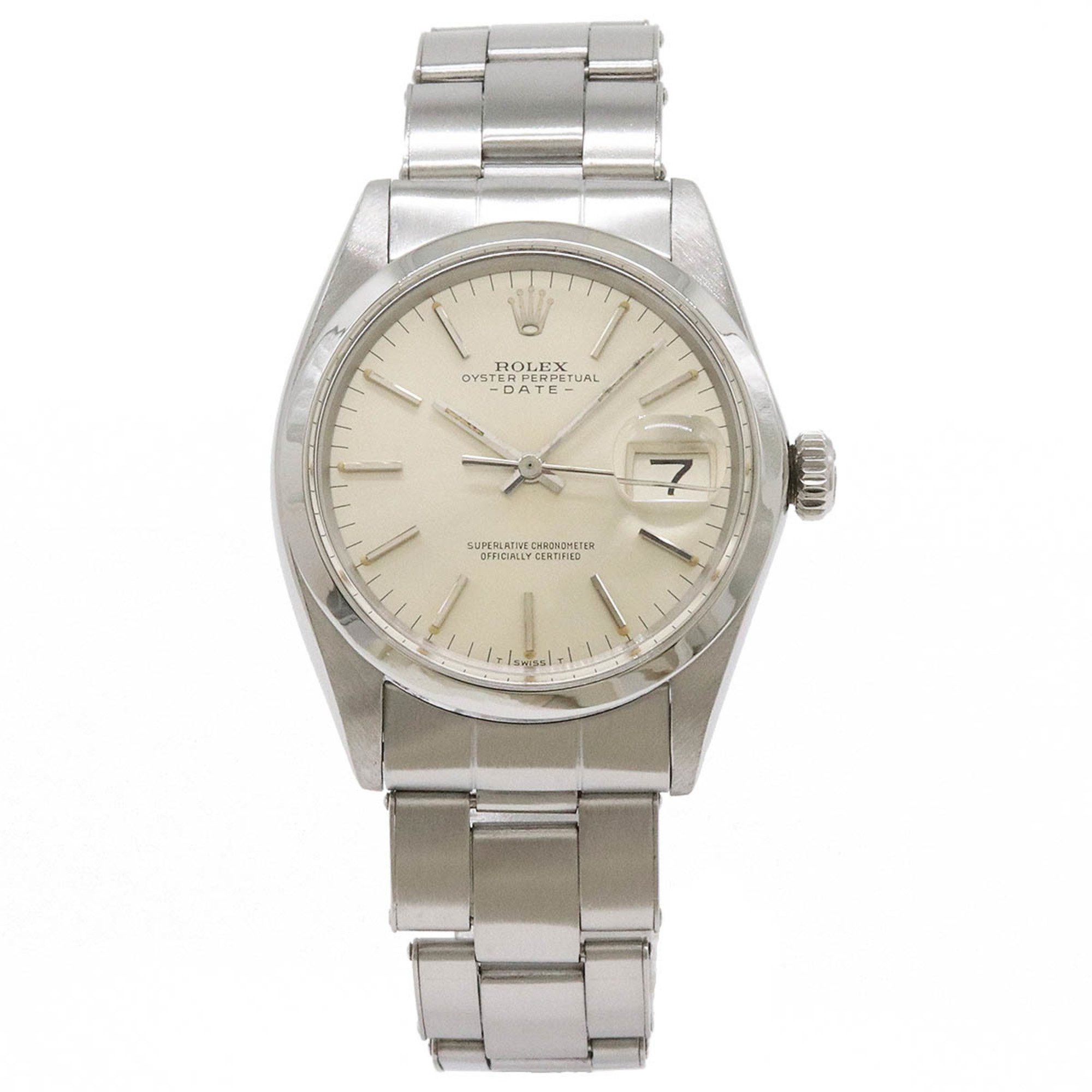 Rolex Rolex Oyster Perpetual Date Silver Dial SS Men's AT Automatic Watch No. 19 1500 Size ONE SIZE - 1 Thumbnail