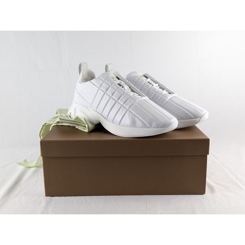 Burberry o1rshd1 Low Top Sneaker on Rubber Sole in Optic White Size US 11 / EU 44 - 10 Thumbnail