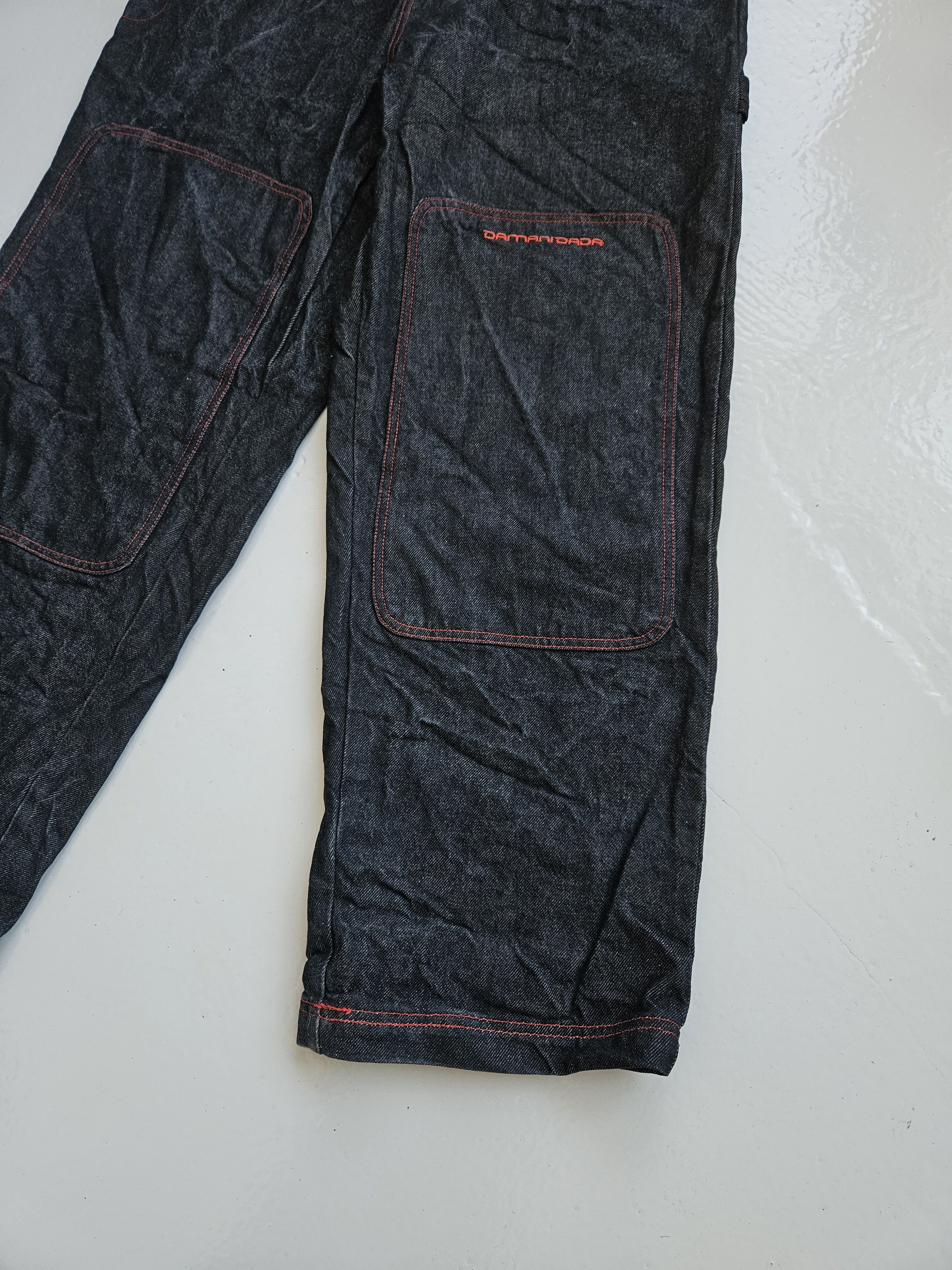 Damani Dada Damani Dada baggy carpenter double knee raw denim Size US 36 / EU 52 - 8 Thumbnail