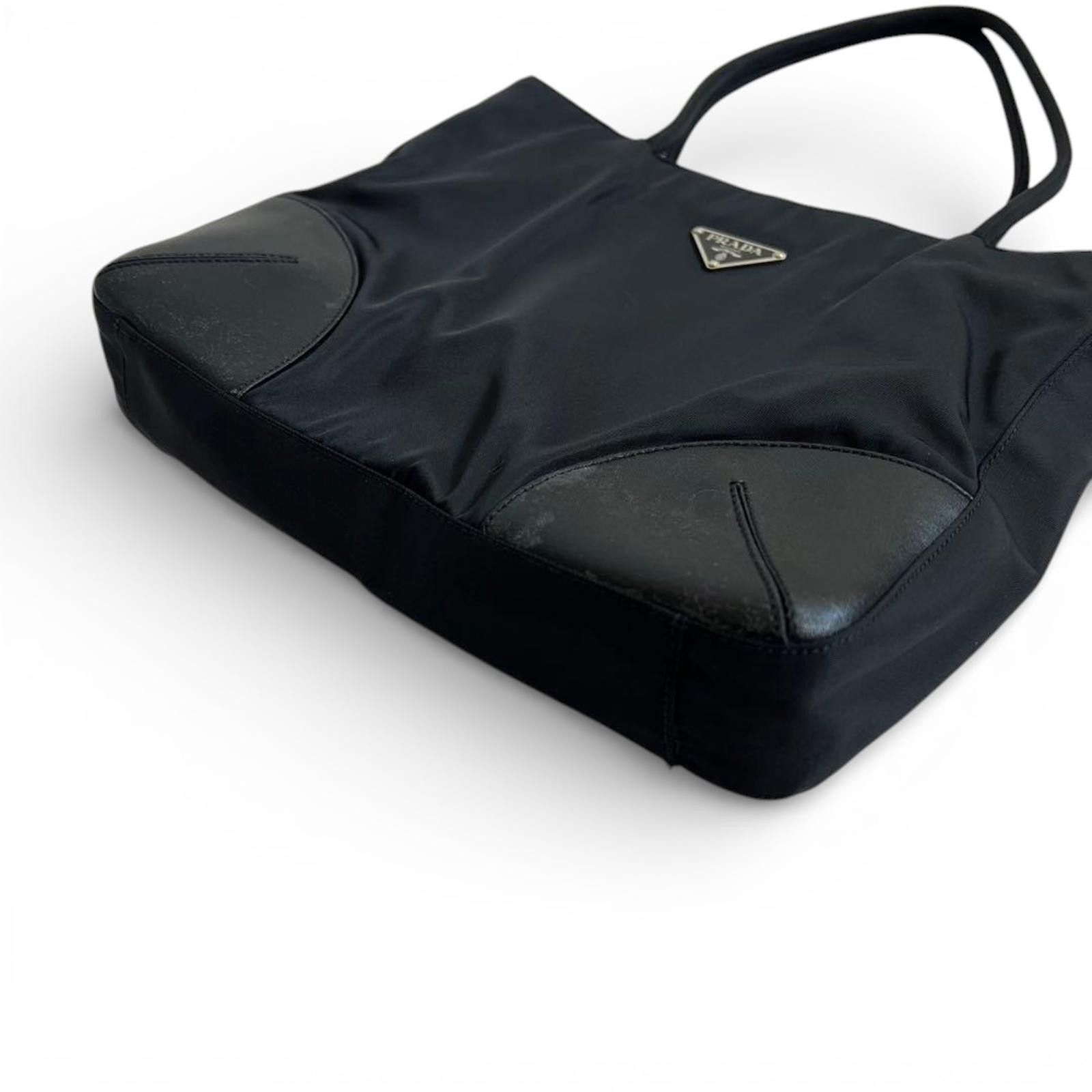 Prada Prada - Black Nylon Tote Bag Size ONE SIZE - 8 Thumbnail