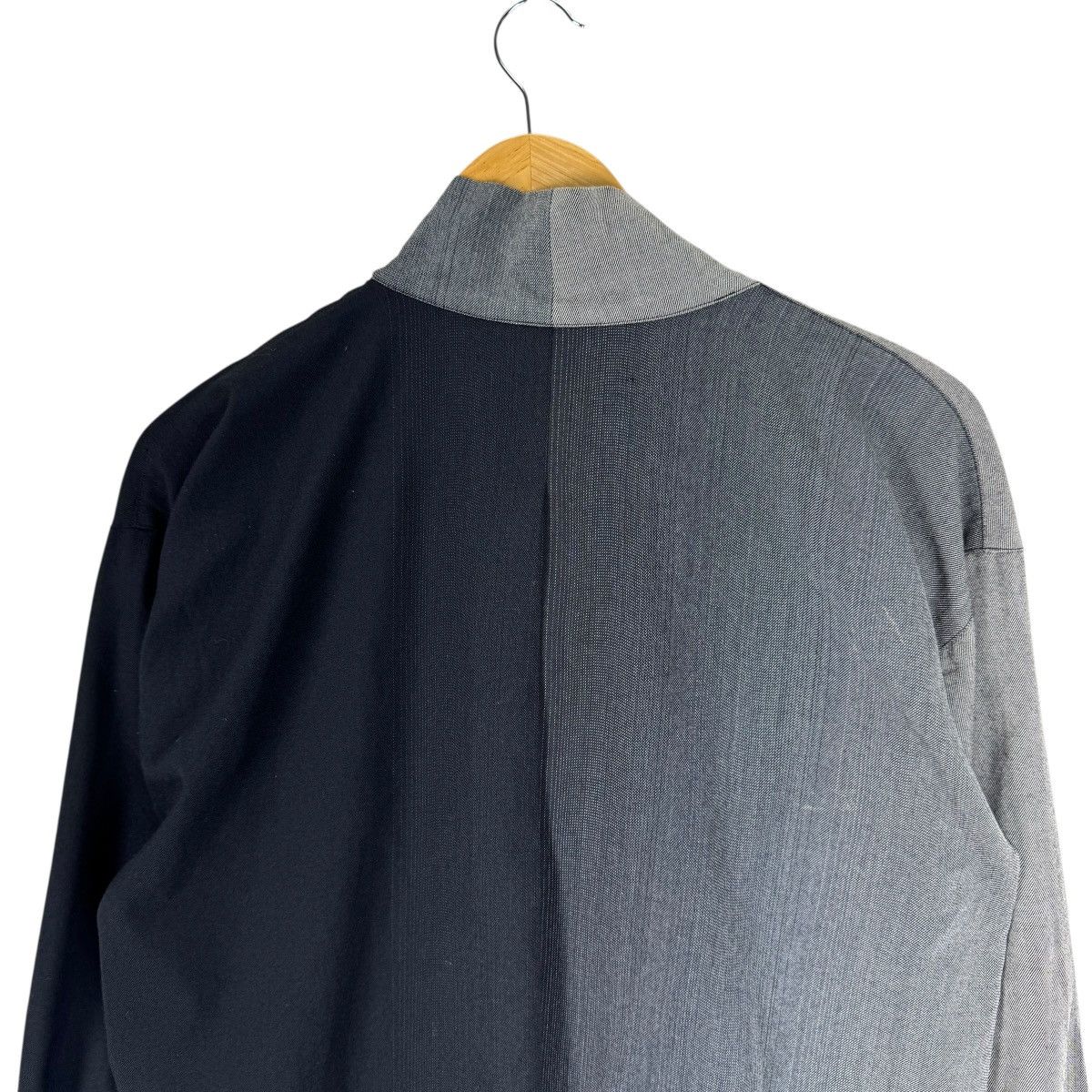 Issey Miyake 🌟80s ISSEY MIYAKE DRAKE NECK TONES ASYMMETRIC WOMEN JACKET Size M / US 6-8 / IT 42-44 - 8 Thumbnail