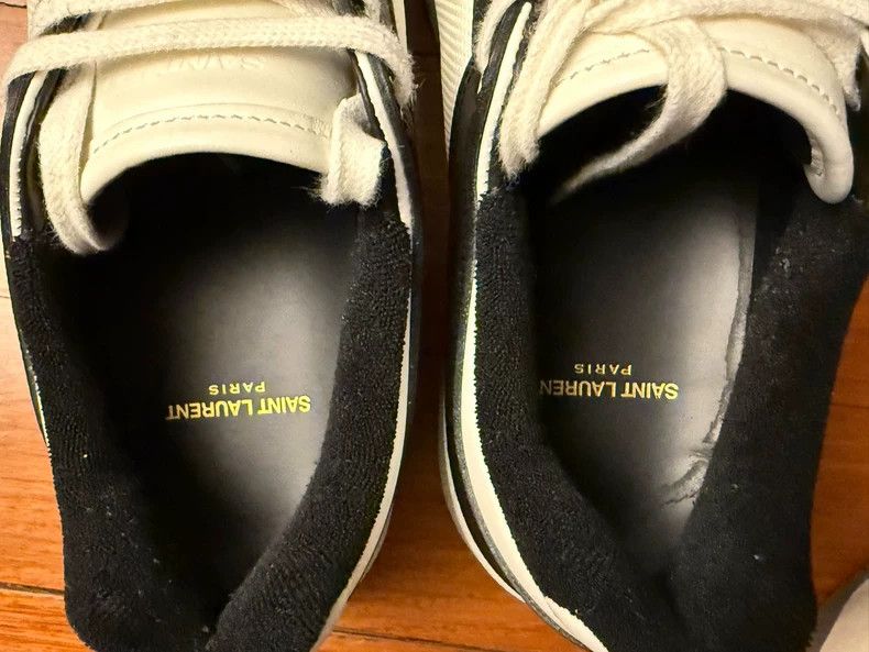 Saint Laurent Paris Saint Laurent Paris Black and white low-top sneakers shoes Size US 10 / EU 43 - 5 Thumbnail