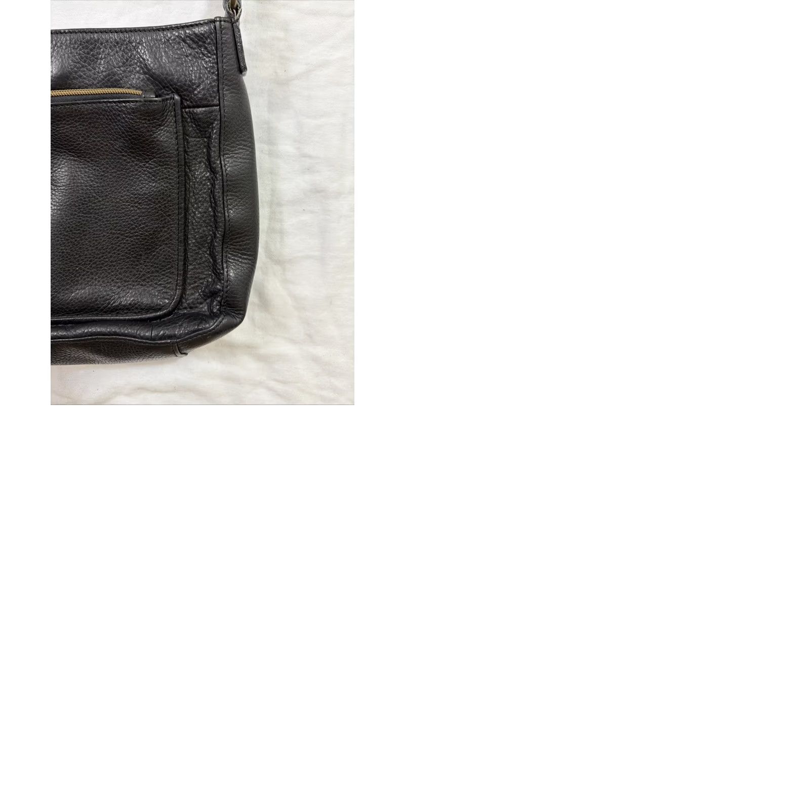 Fossil VINTAGE Fossil Pebbled Black Leather Crossbody Purse 9x8.5c3 Size ONE SIZE - 12 Thumbnail