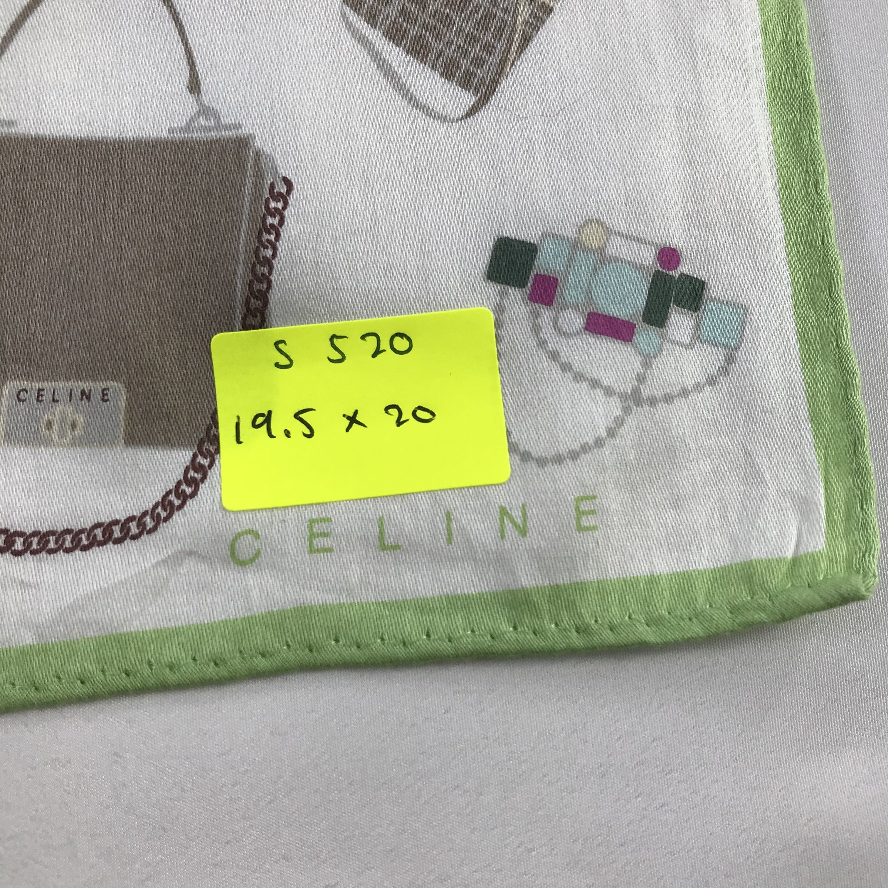 Celine × Vintage Celine Bandana / Handkerchief / Neckerchief - S520 Size ONE SIZE - 5 Thumbnail