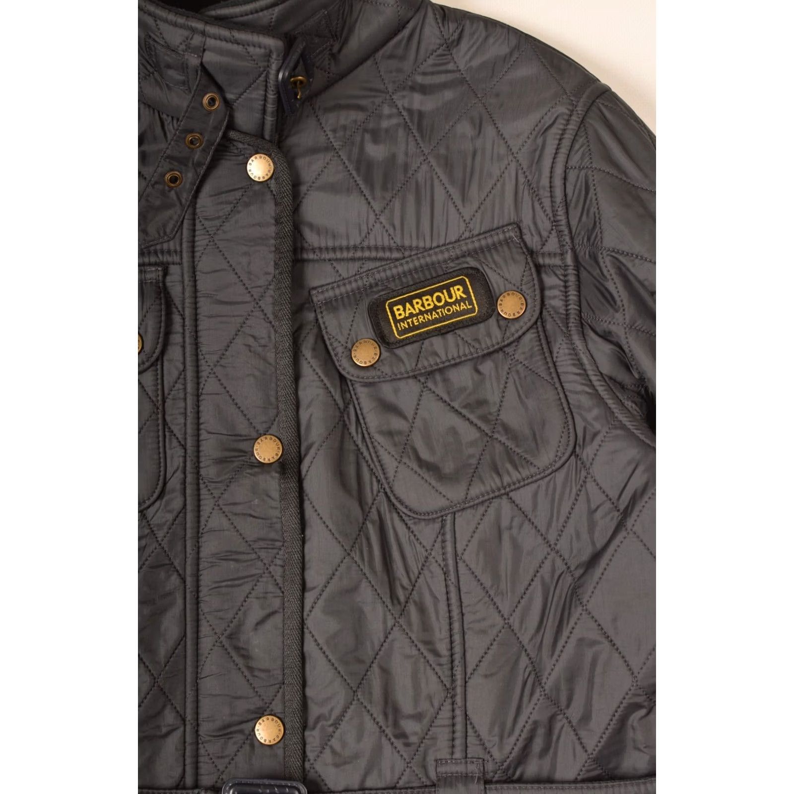 Barbour VINTAGE Barbour Intl International Polarquilt Jacket Navy LQU0078NY91 40 Women Quilted UK 14 / EURO 40 / USA 10 Mens, Womens, Boys, Girls Size S / US 4 / IT 40 - 2 Thumbnail