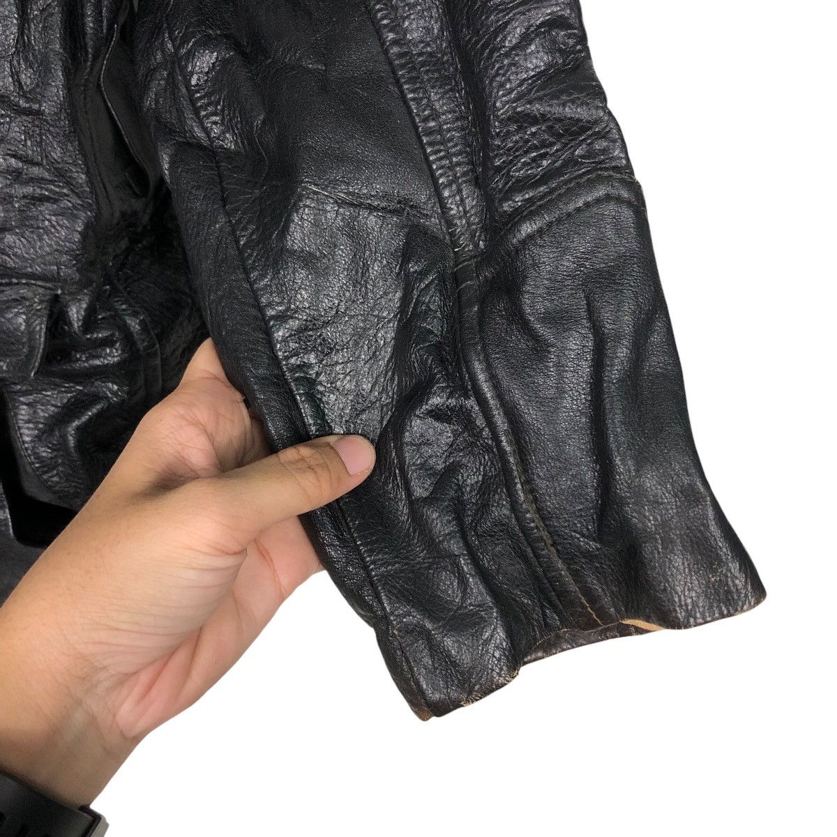 Vintage 📌Vintage Leather Jacket Blanket King City Issey Miyake Size US M / EU 48-50 / 2 - 16 Thumbnail