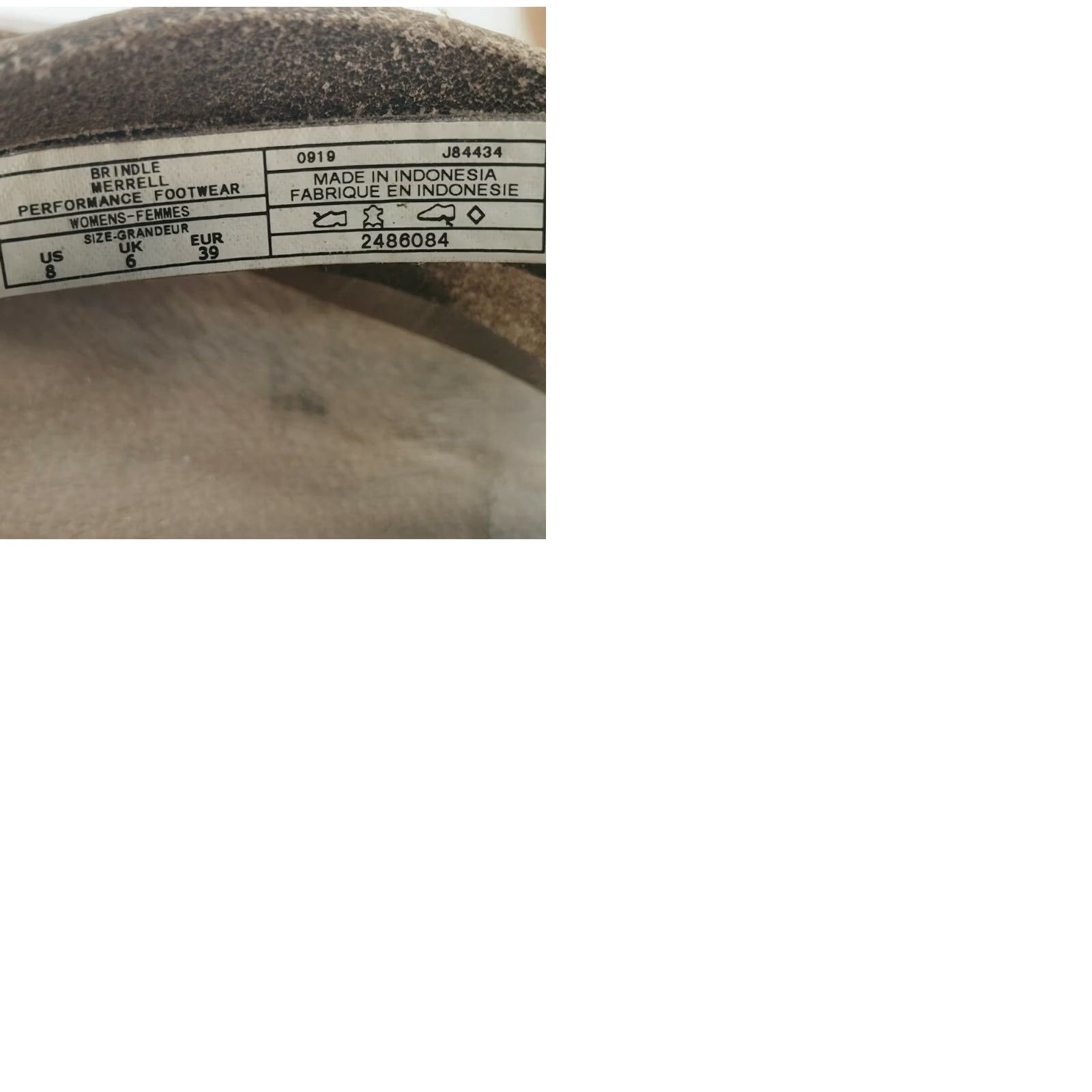 Merrell Merrell Women's Taupe Leather Slide Sandal 8M Kalari Brindle J84434 Size US 8 / IT 38 - 9 Thumbnail